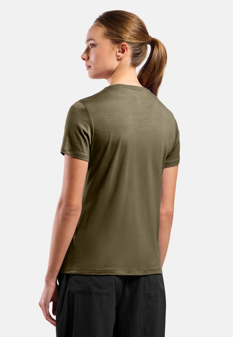 The Ascent merino 160 raincloud t-shirt