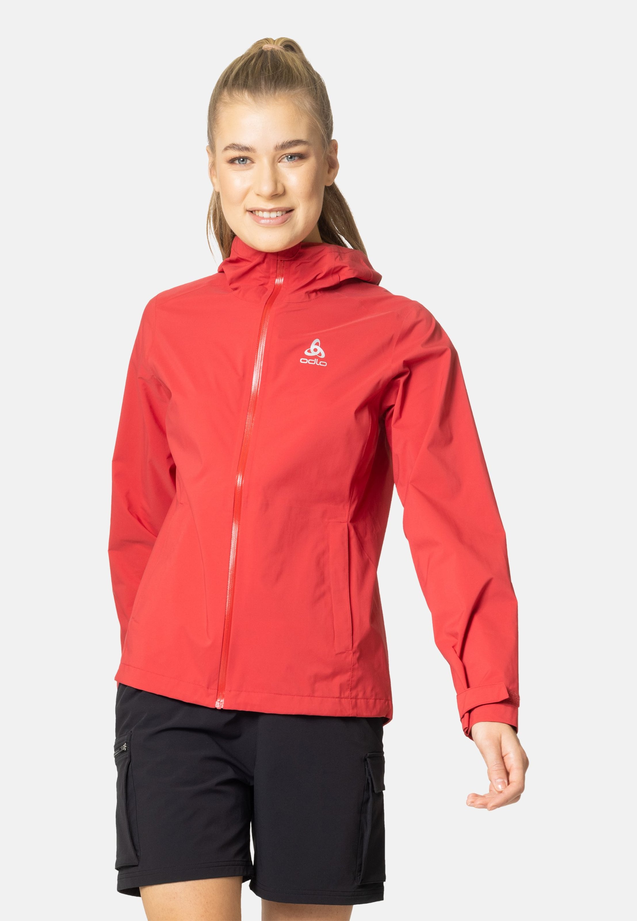 Odlo Aegis 2.5L Waterproof Hardshell Jacke für Damen, XS, rot