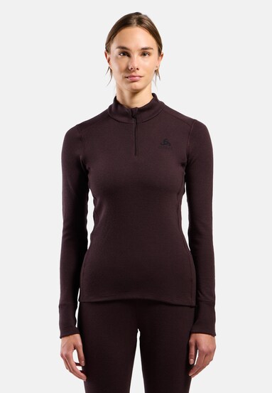 Base layer a mezza zip Natural Merino 260