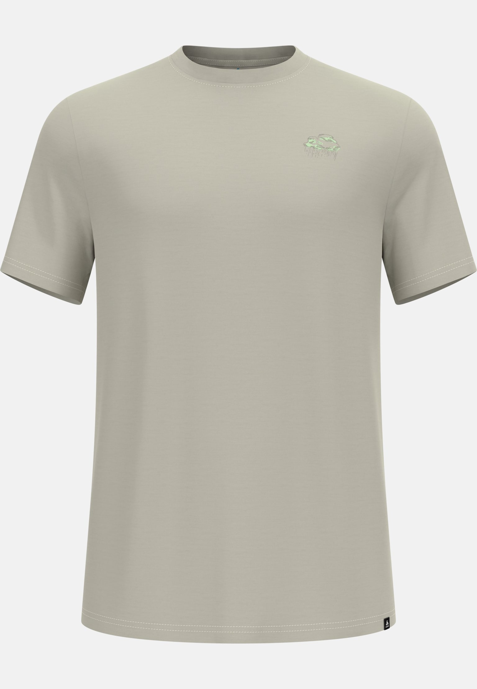 Ascent Merino 160 T-Shirt mit Regenwolken-Motiv