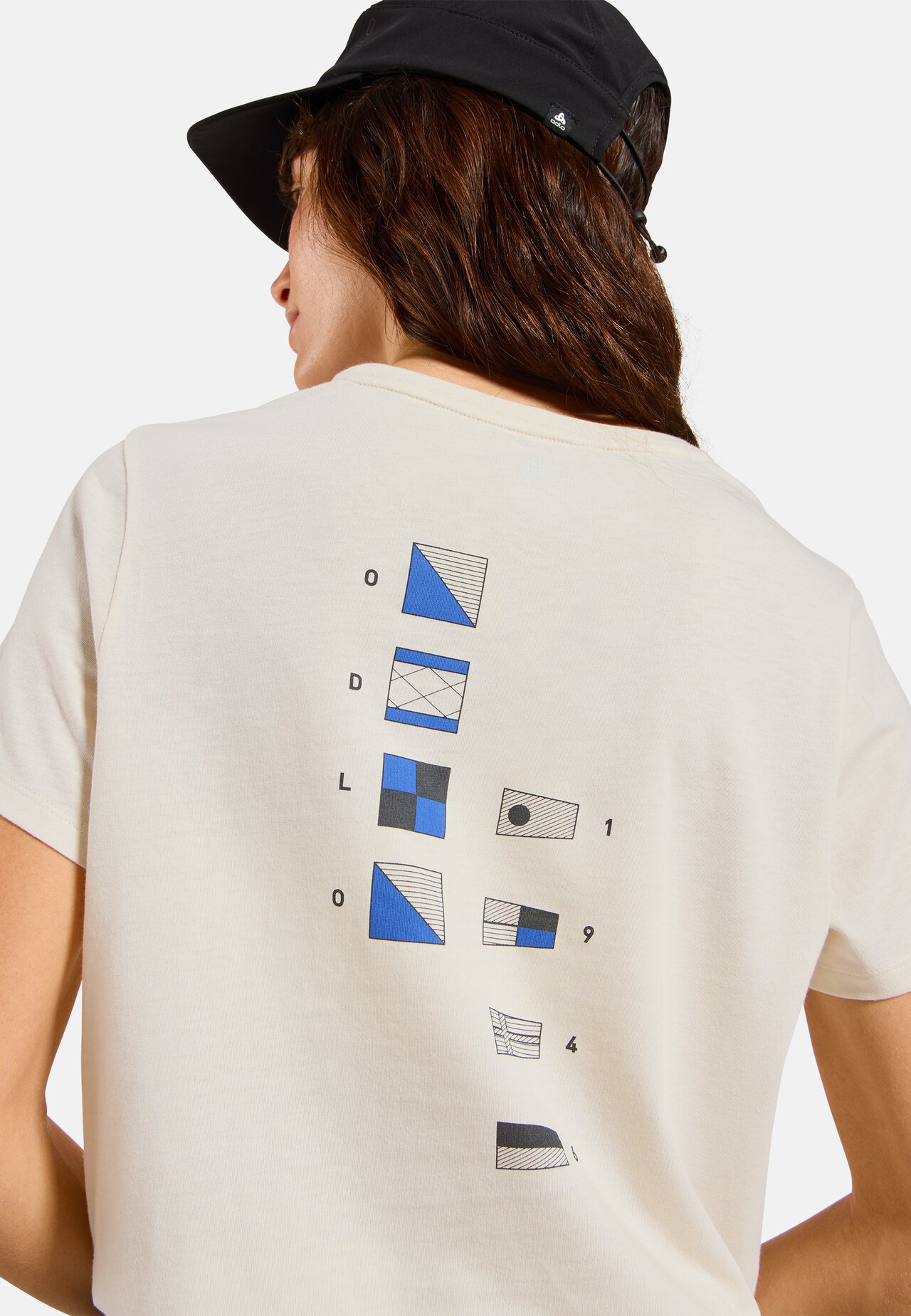 T-shirt Odlo Flags in misto cotone