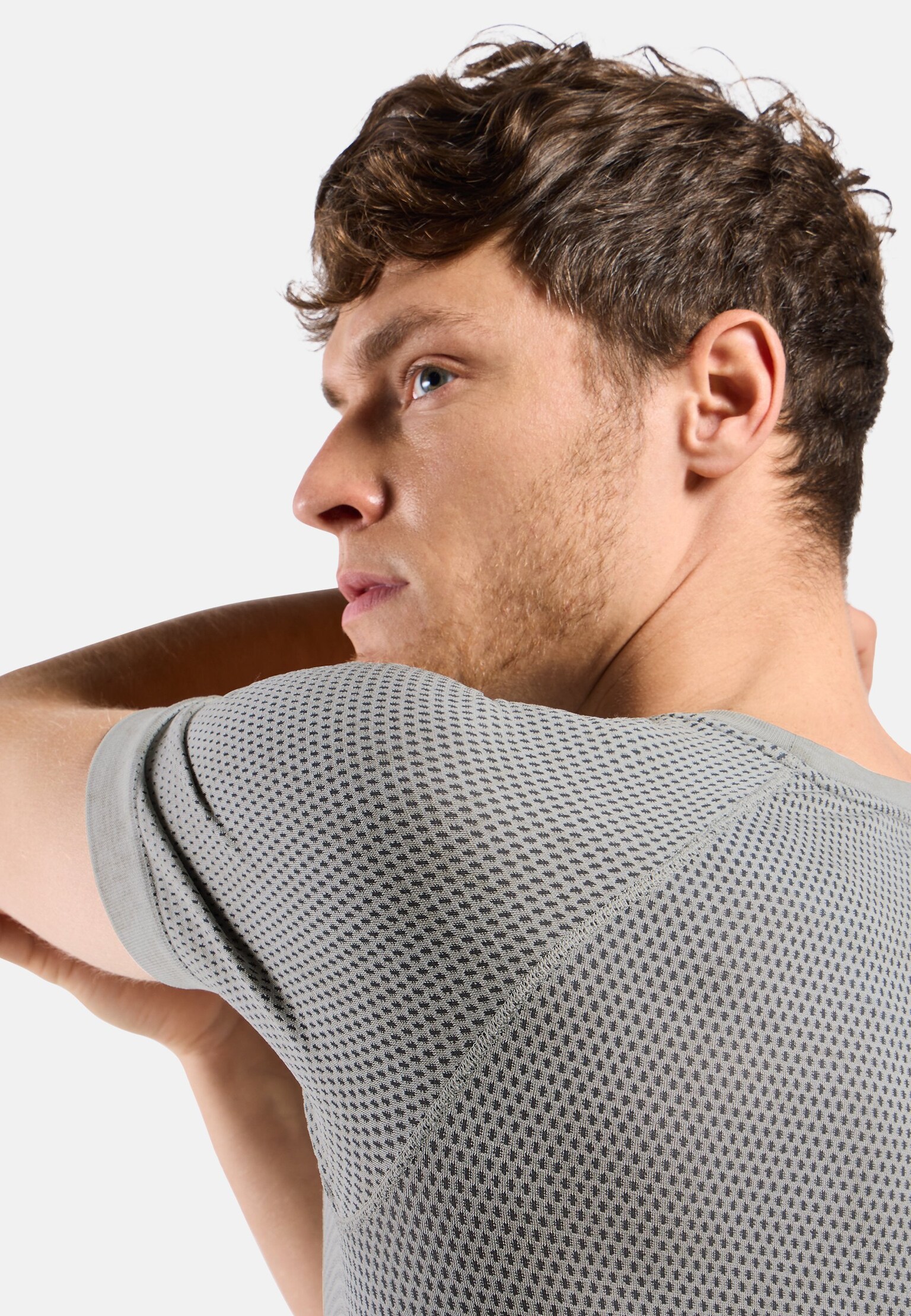 Kurzärmeliger Performance Light Base Layer mit Rain-Dye-Effekt