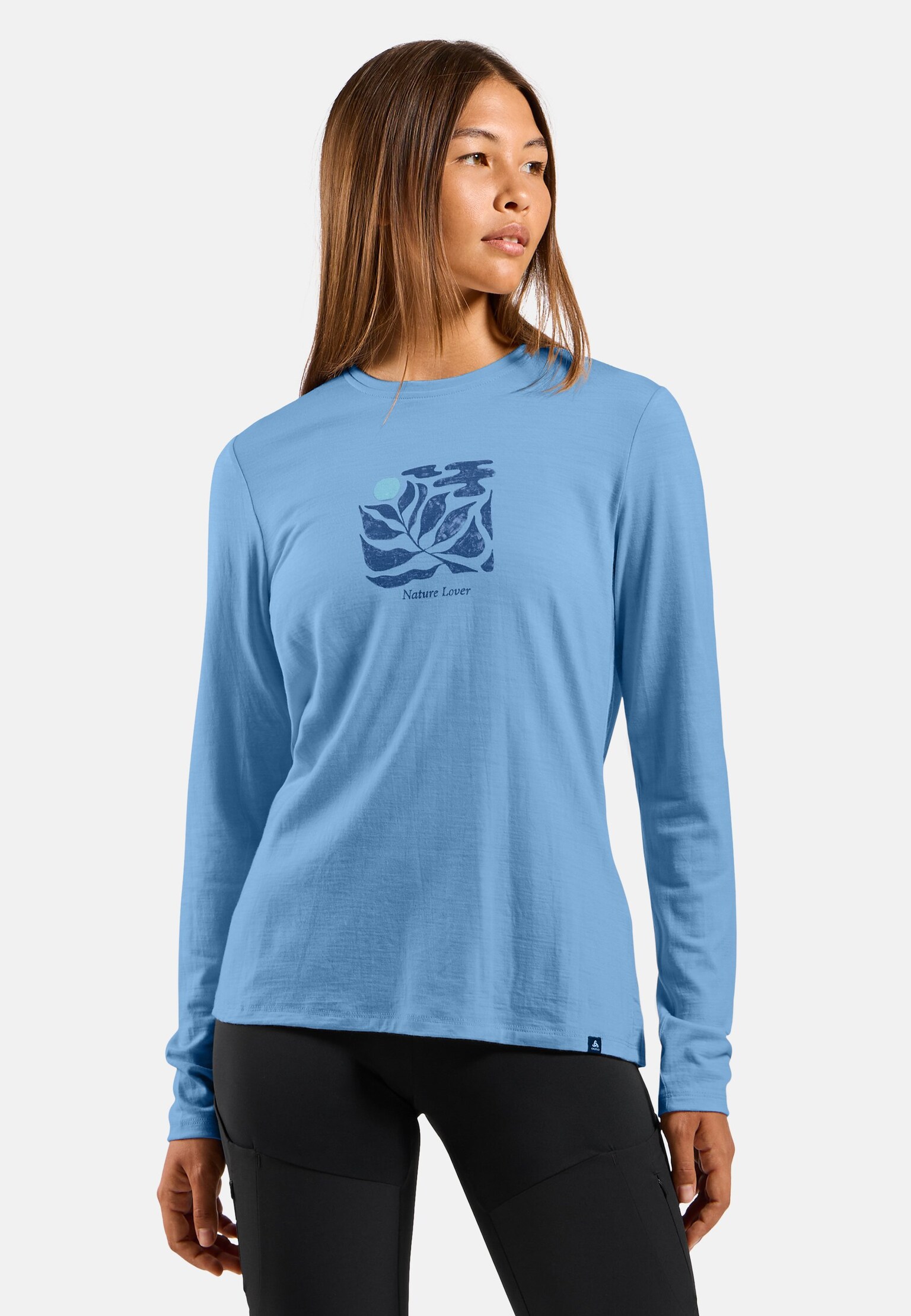 Merino 200 Nature Lover Long-Sleeve T-Shirt in provincial blue | Odlo
