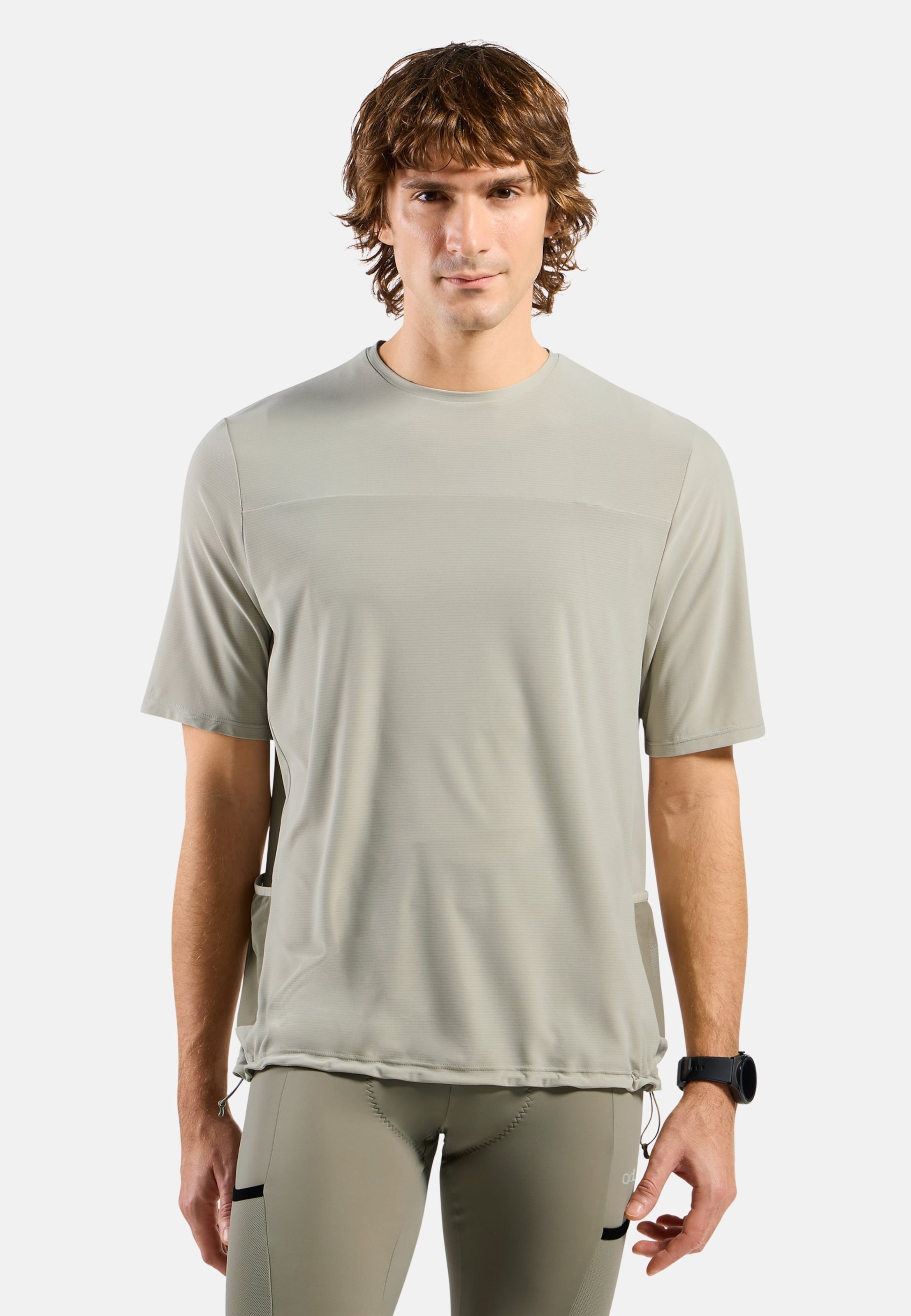 Odlo Explorer Chill-Tec Cargo-Kurzarmshirt für Herren, L, beige