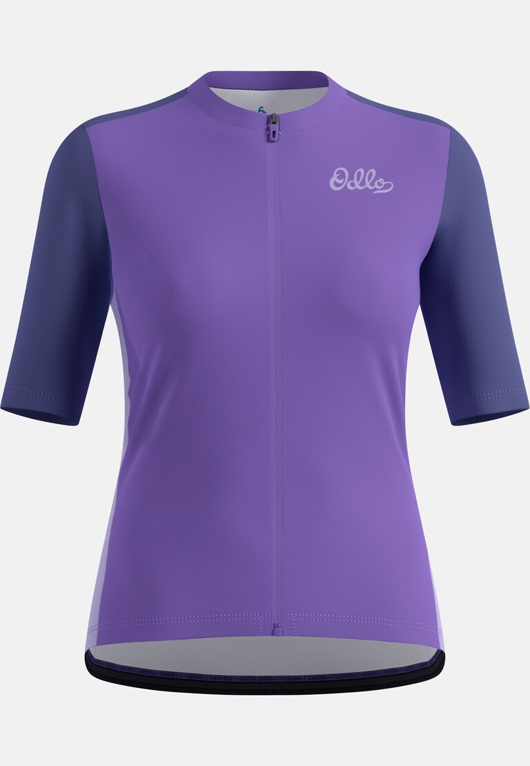The Essentials heritage print full-zip cycling jersey