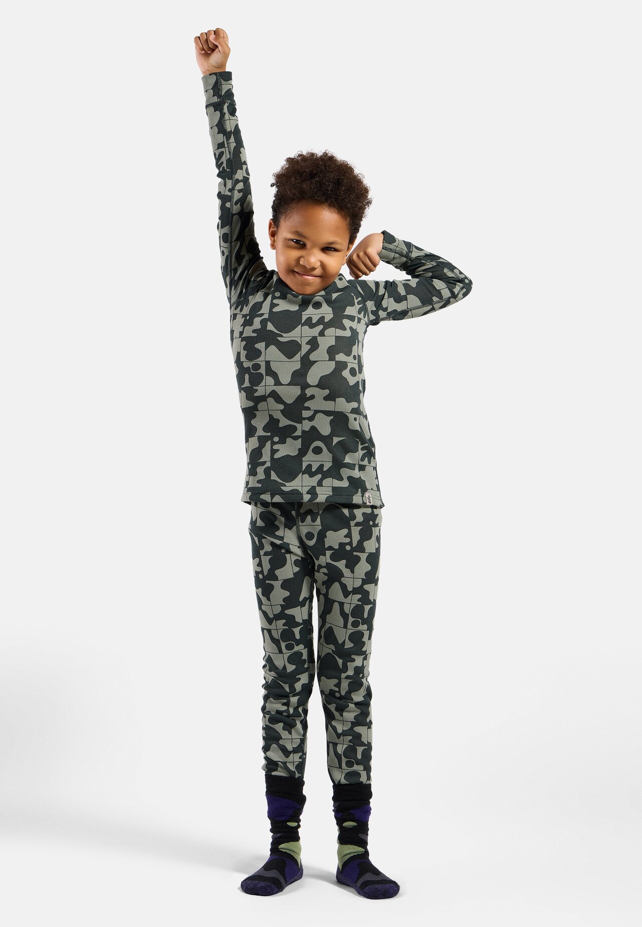 Active Warm Base Layer Shirt mit Grafik für Kinder