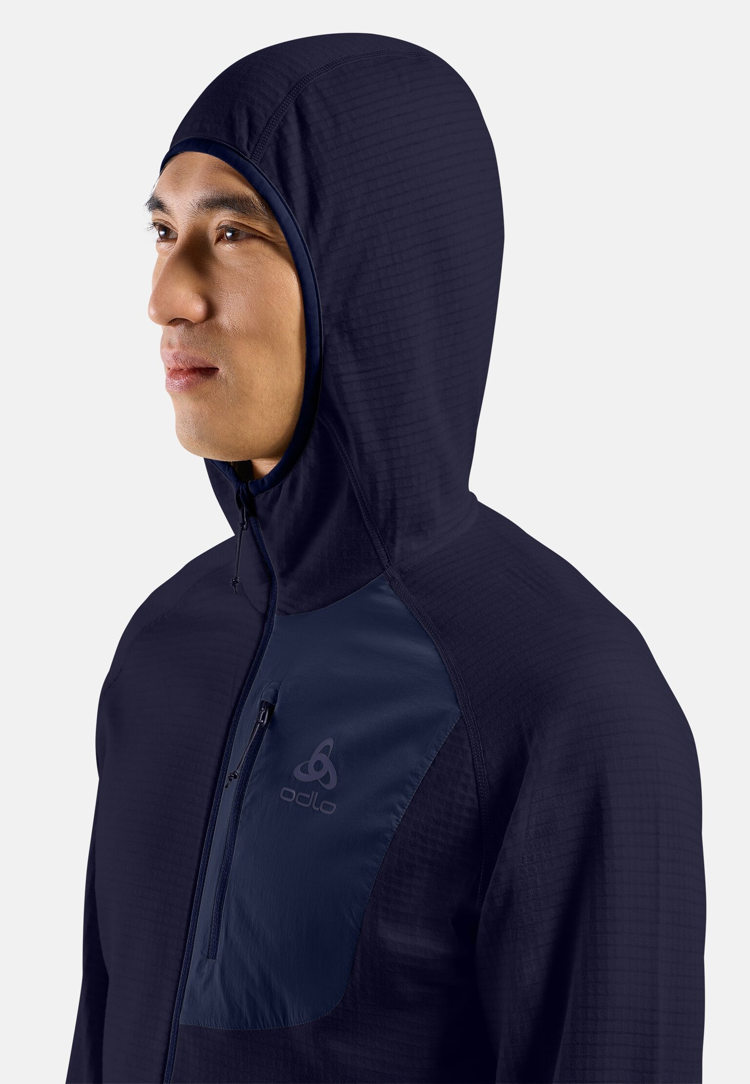 Ascent Mid Layer mit Kapuze und Reissverschluss