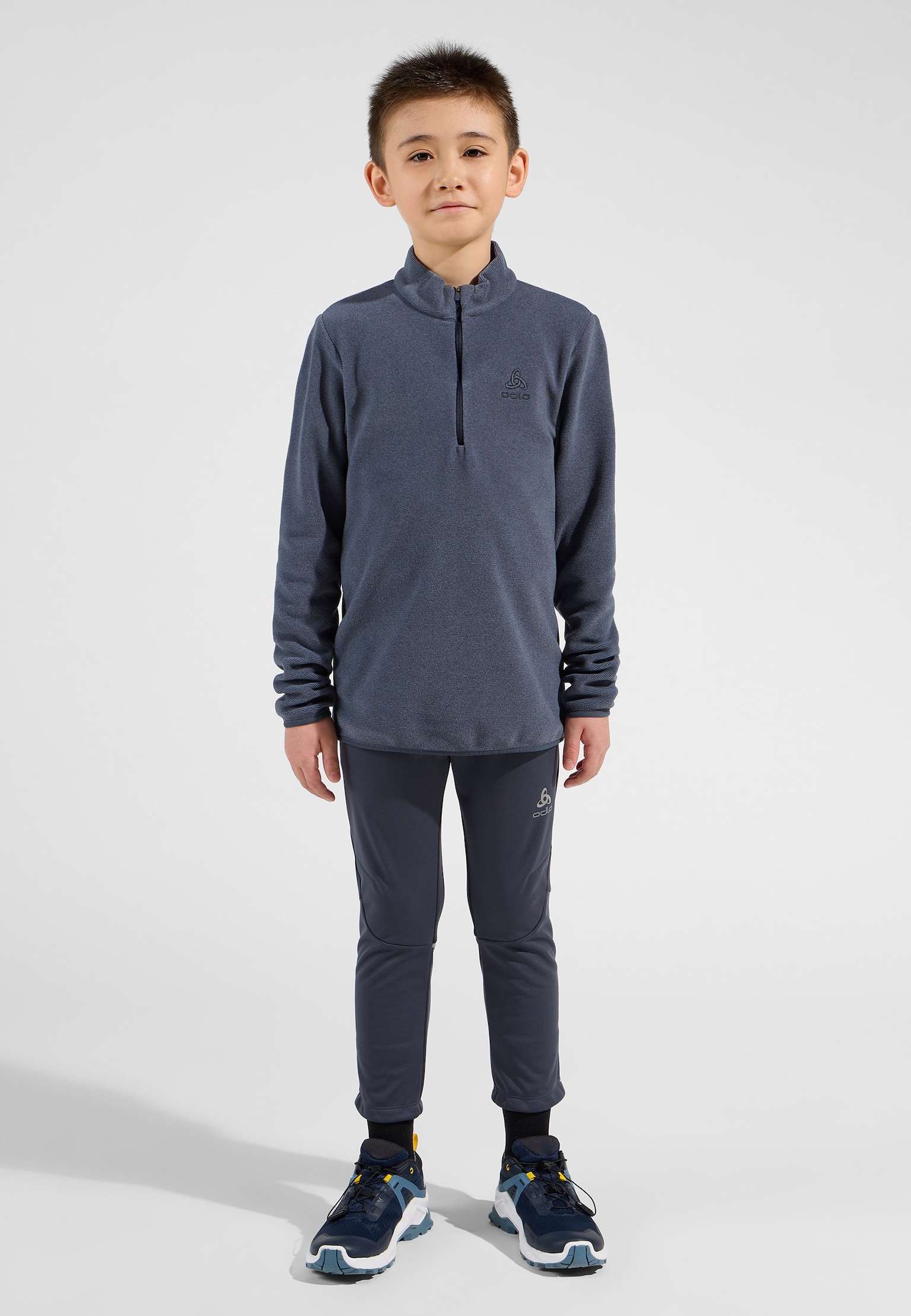 Roy Kids Stripe Half-Zip Mid Layer