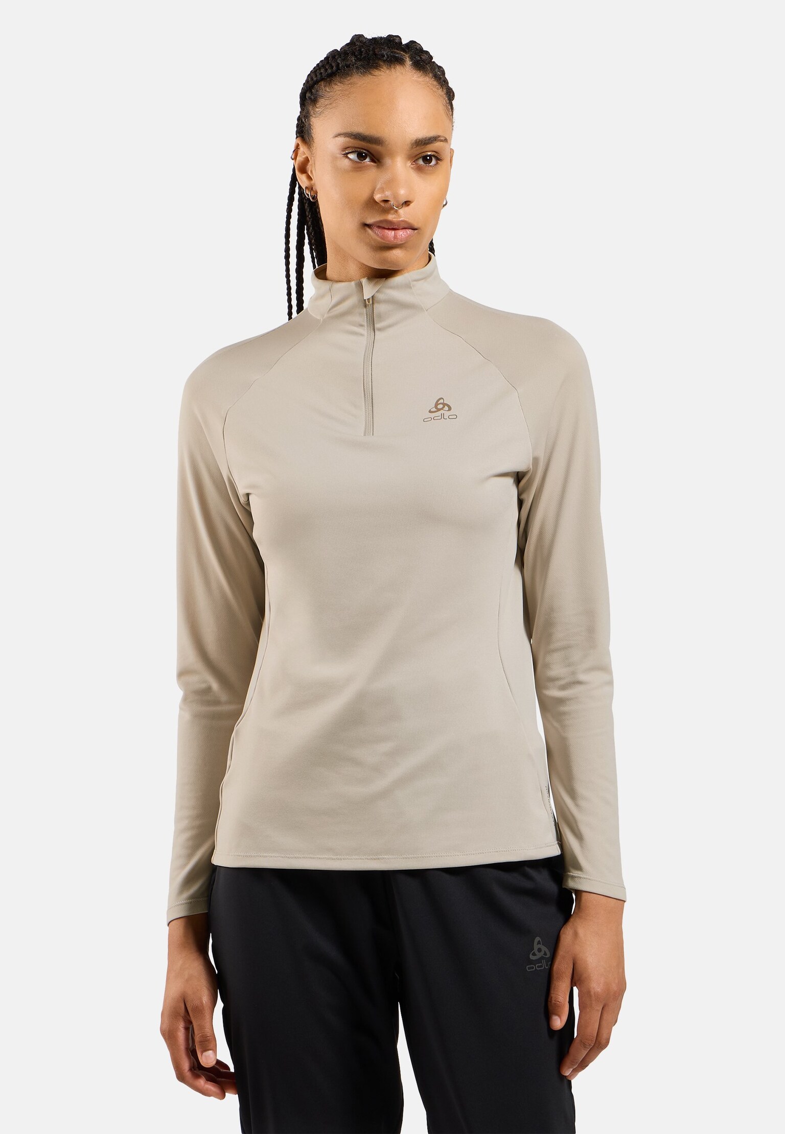 Mid layer running Essentials Ceramiwarm con mezza zip
