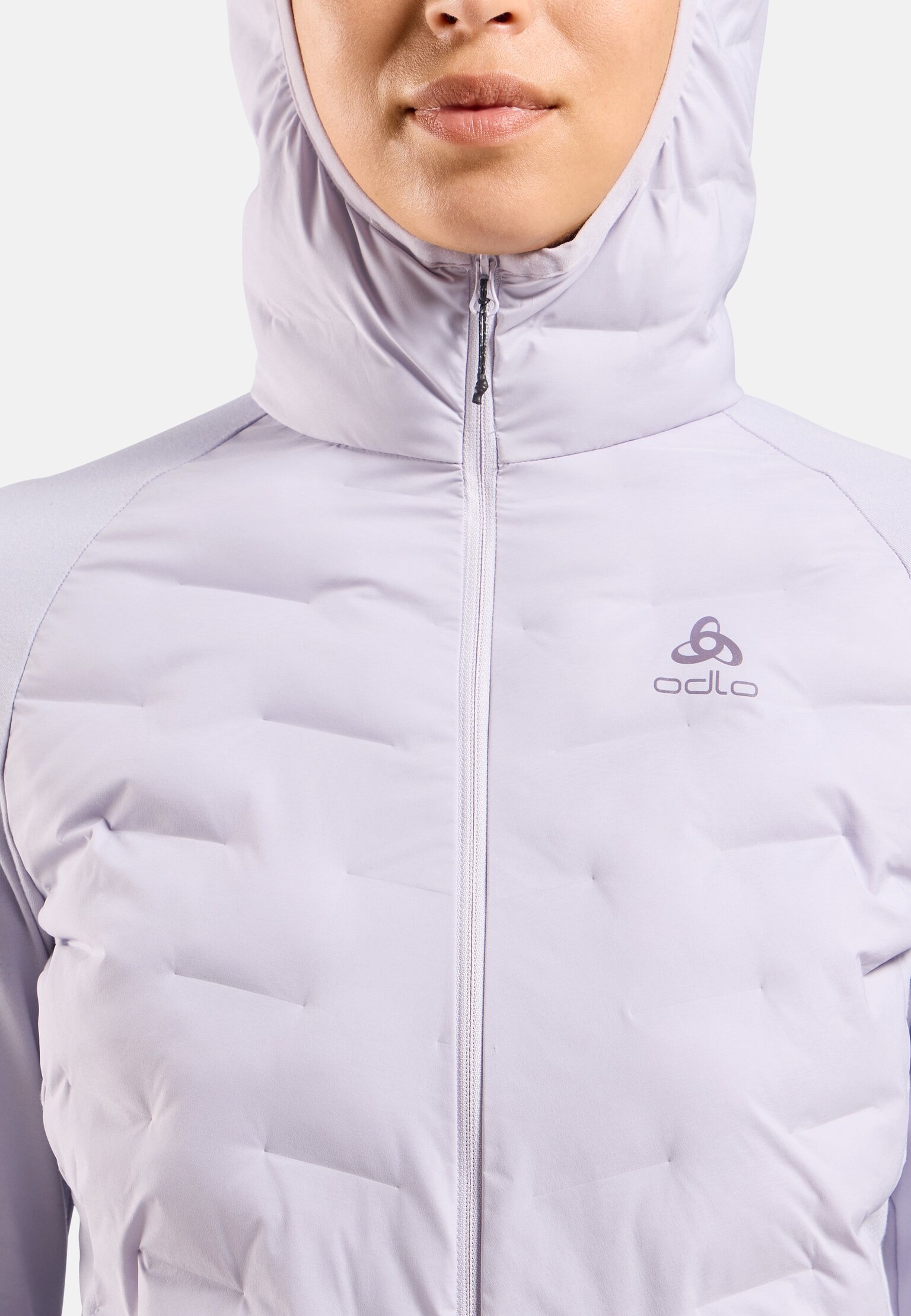 Mid layer ibrido con cappuccio e zip  Zeroweight Insulator
