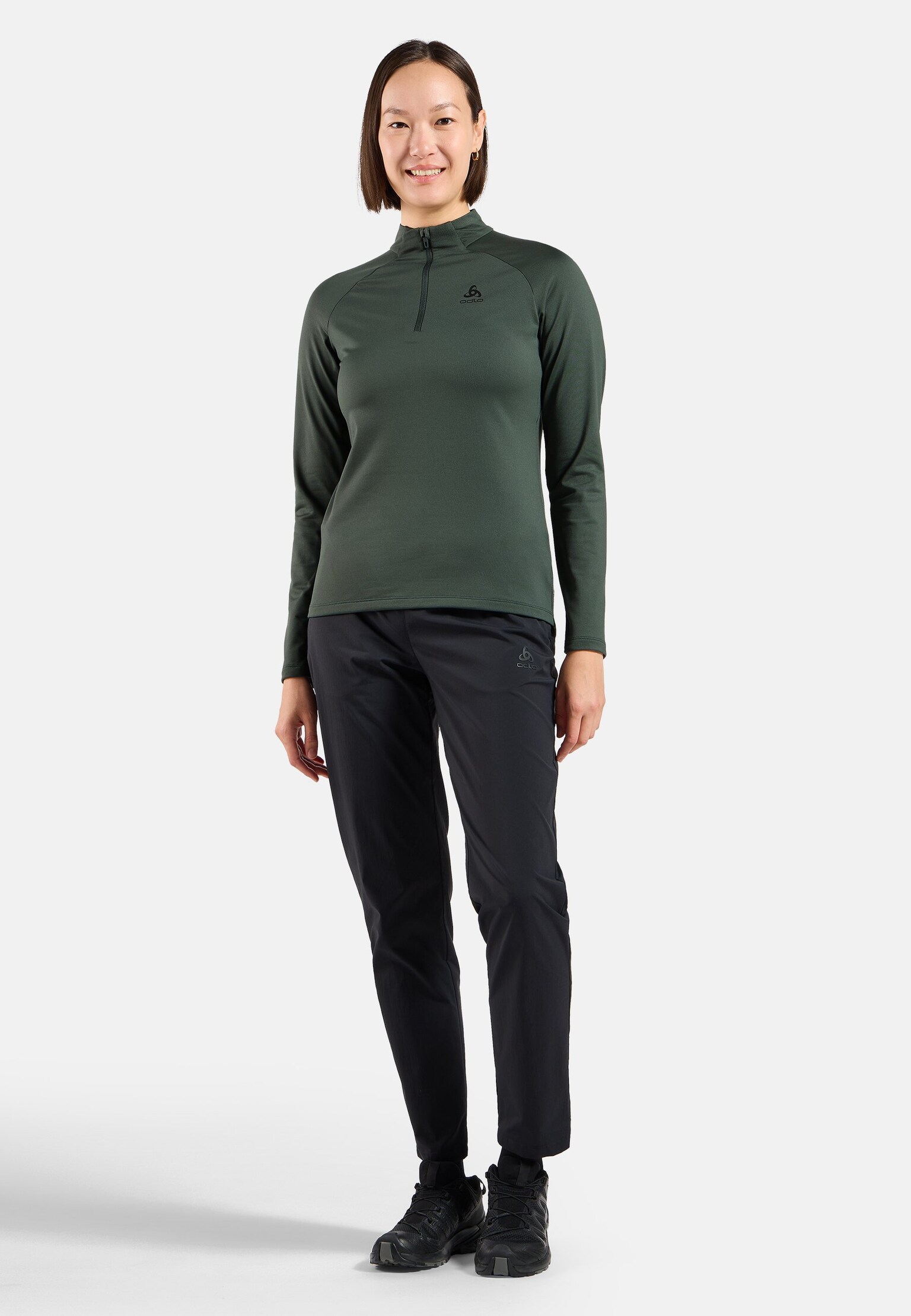 The Essentials Light half-zip mid layer