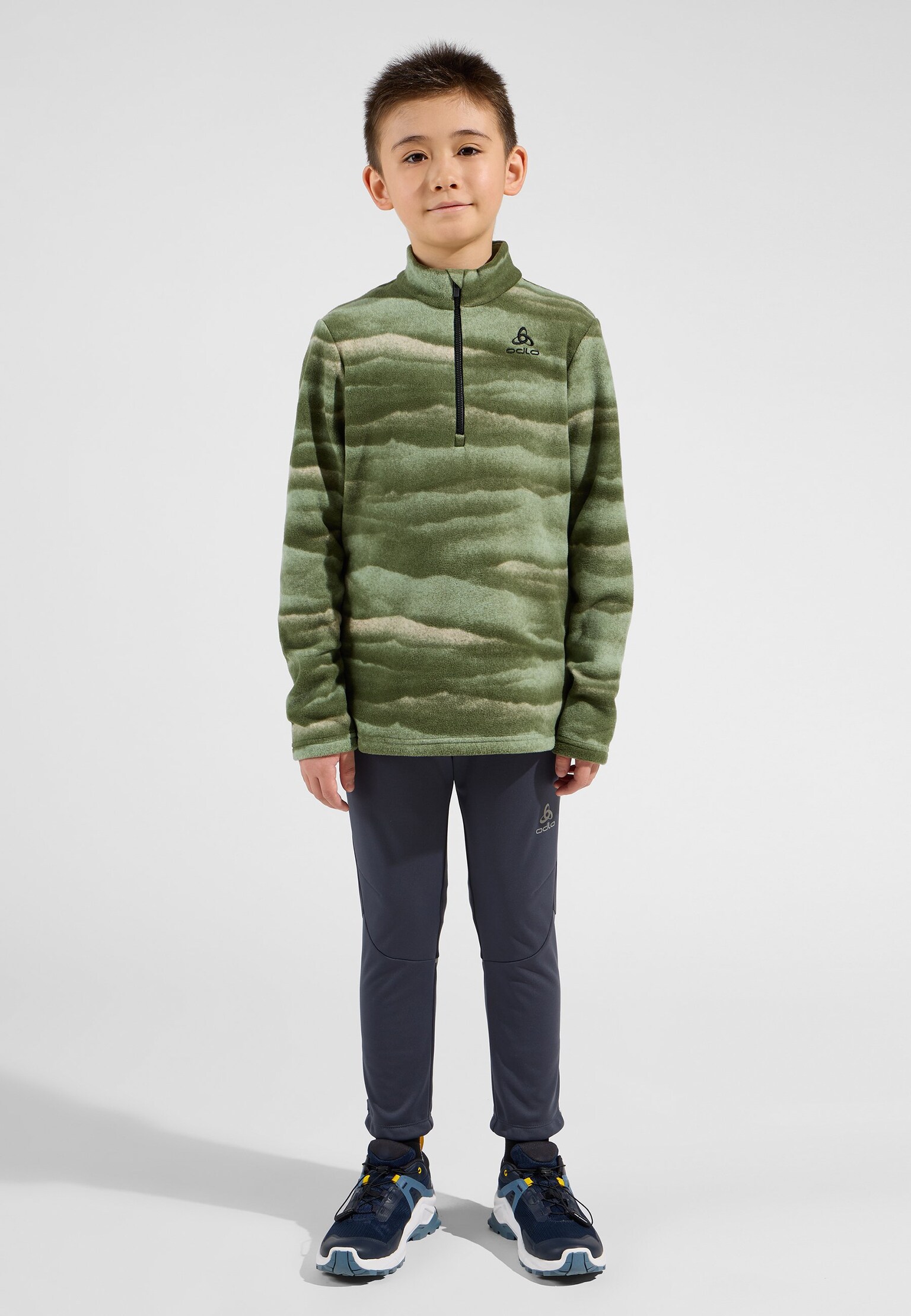 Polaire Roy Graphic à col zippé pour enfant
