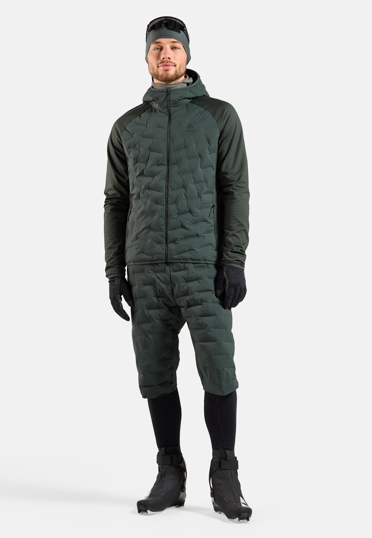 The Zeroweight Insulator hybrid mid layer hooded zip