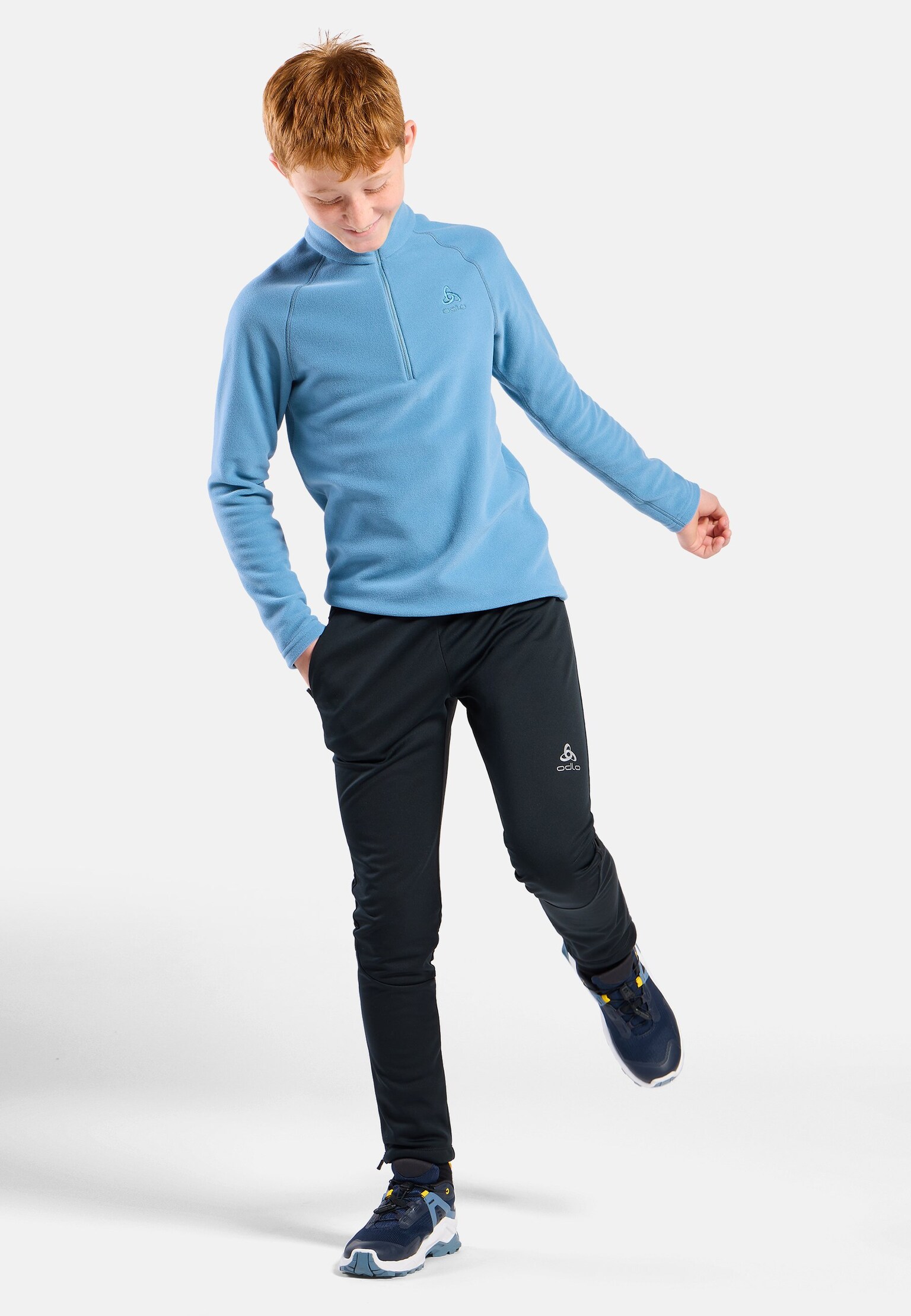 The Rigi kids' half-zip mid layer