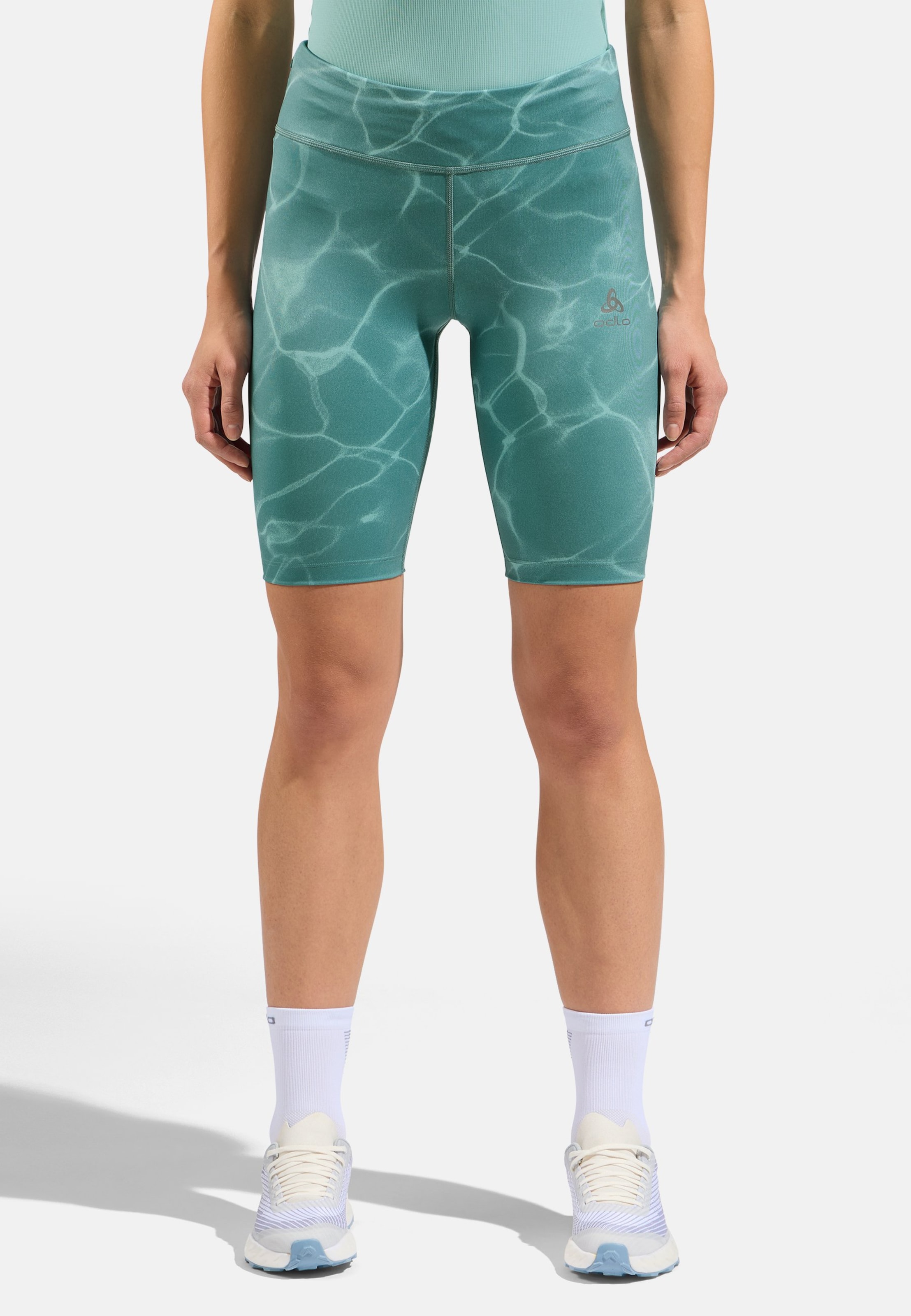 Odlo POW Zeroweight Short Tights für Damen, XS, grün