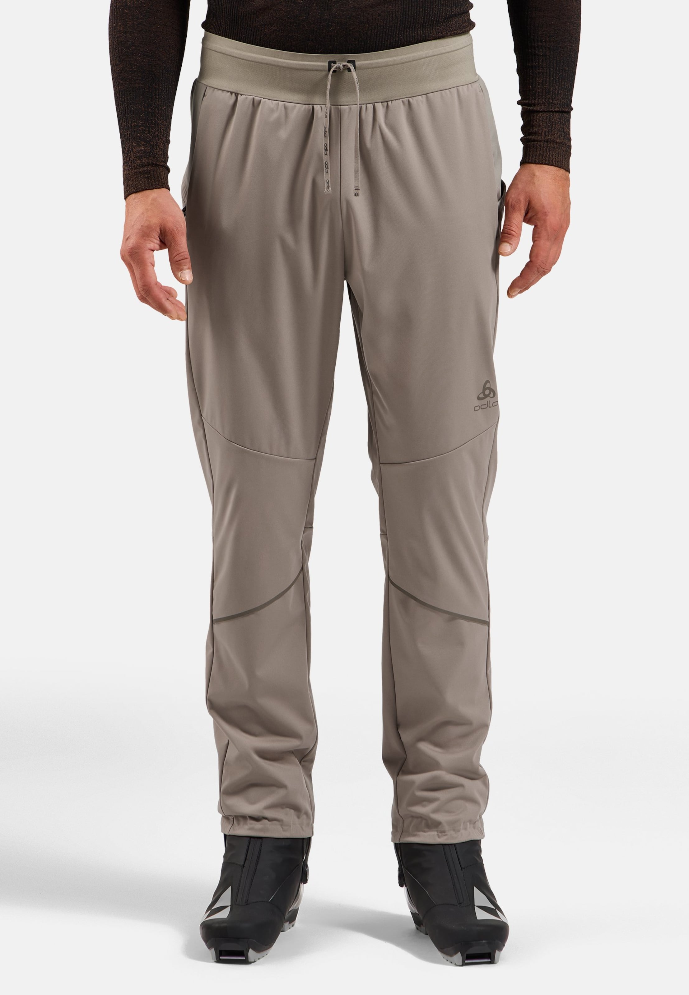 Odlo Zeroweight Pro Windproof Warm Langlaufhose für Herren - Skilanglauf - beige, M