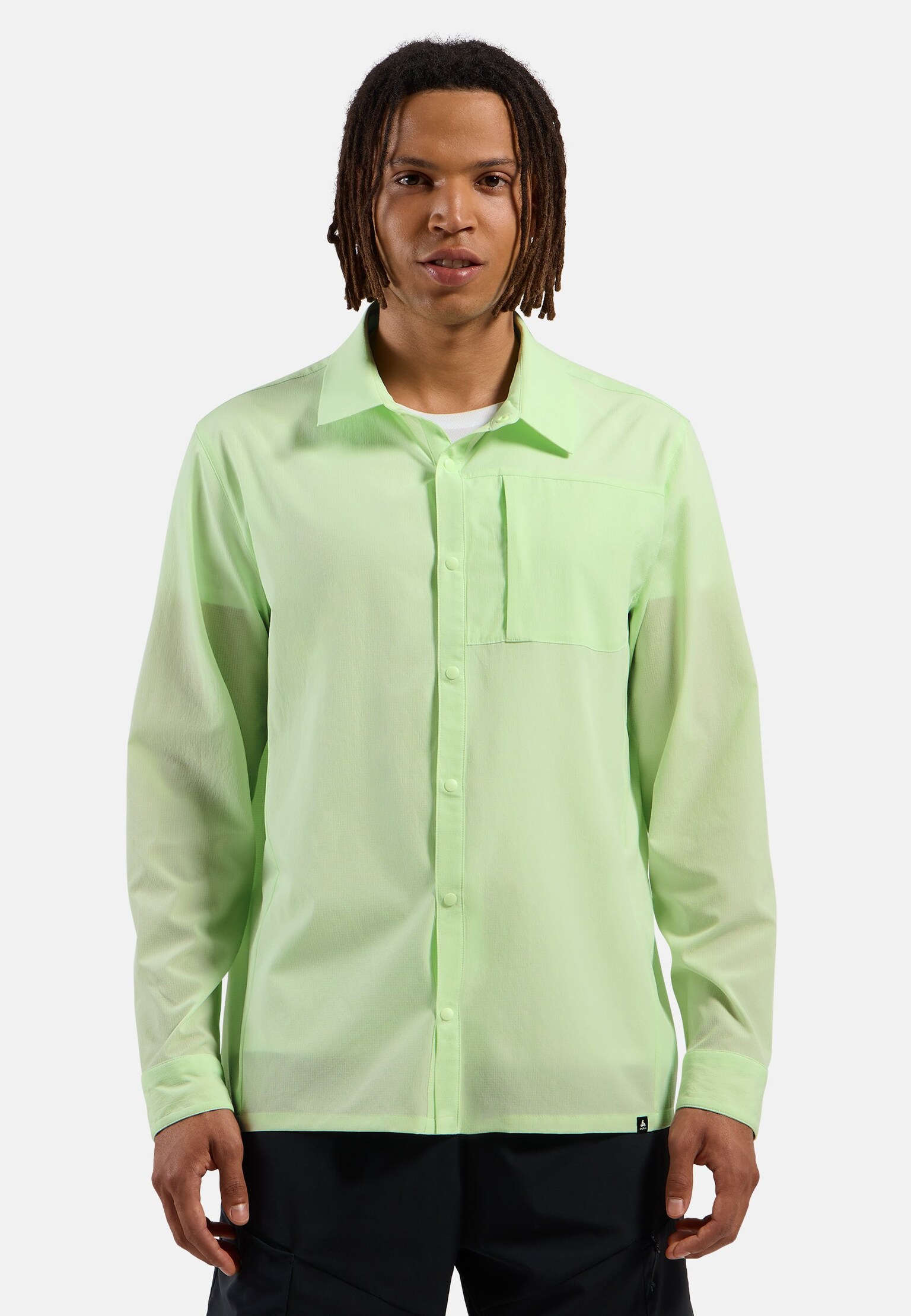 Essentials wandeloverhemd met lange mouwen