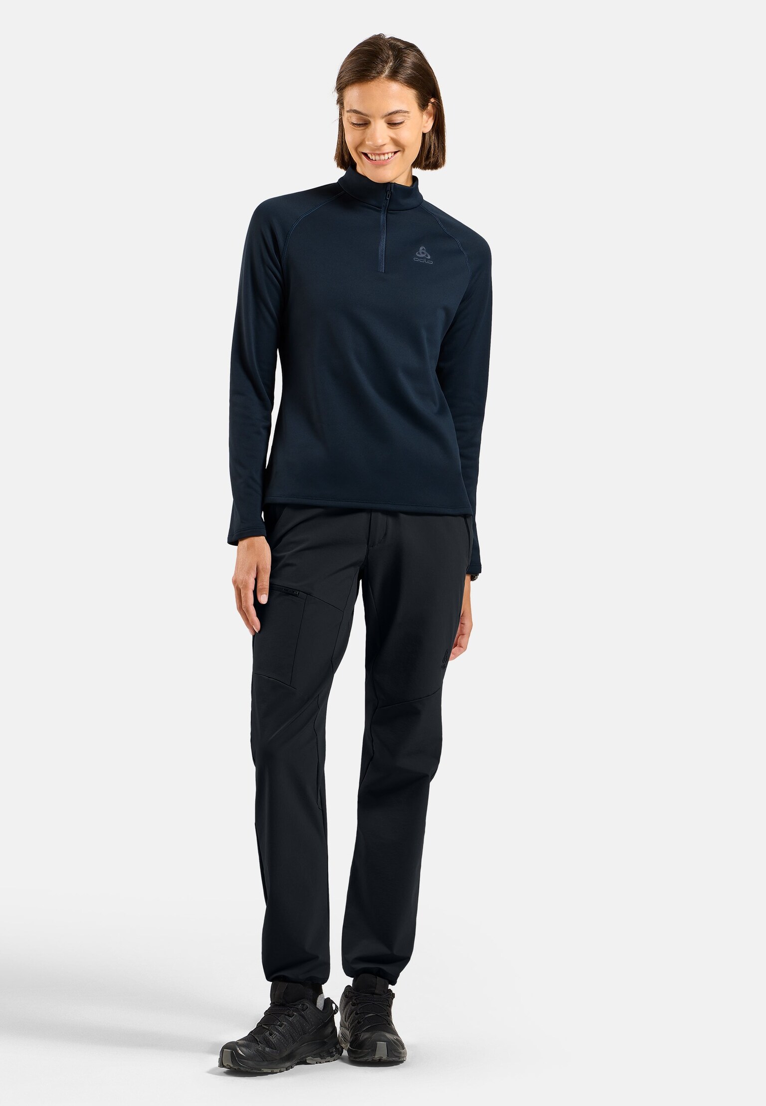 The Besso long sleeve half-zip mid layer