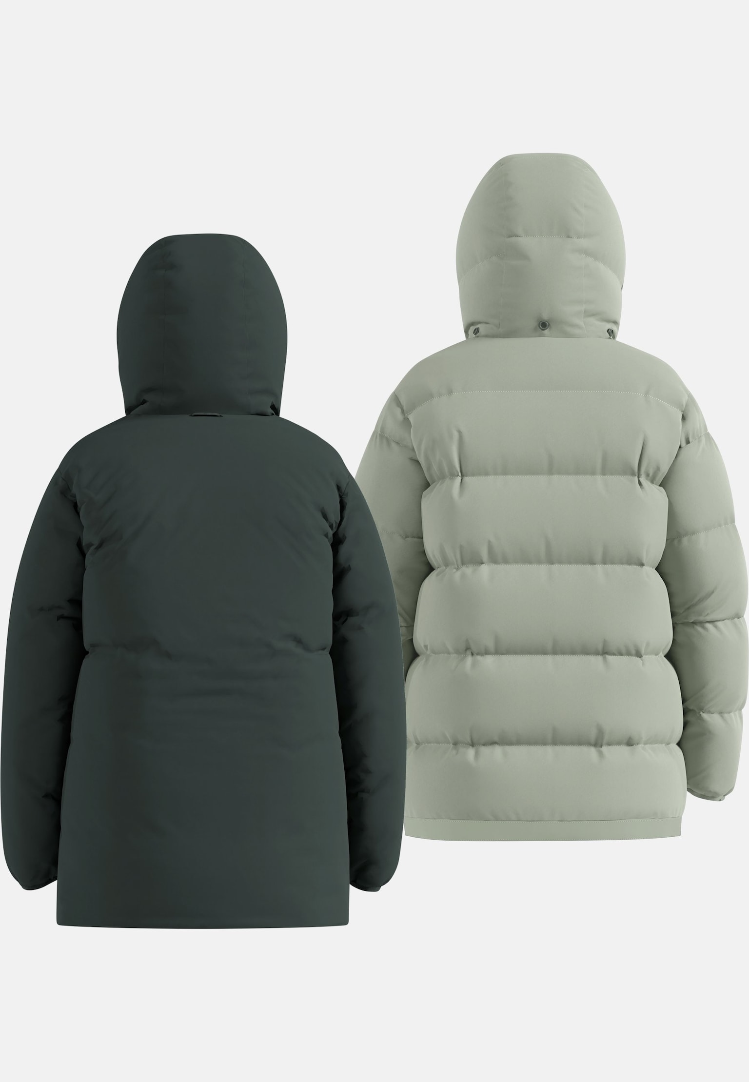 The Ascent reversible down hooded parka