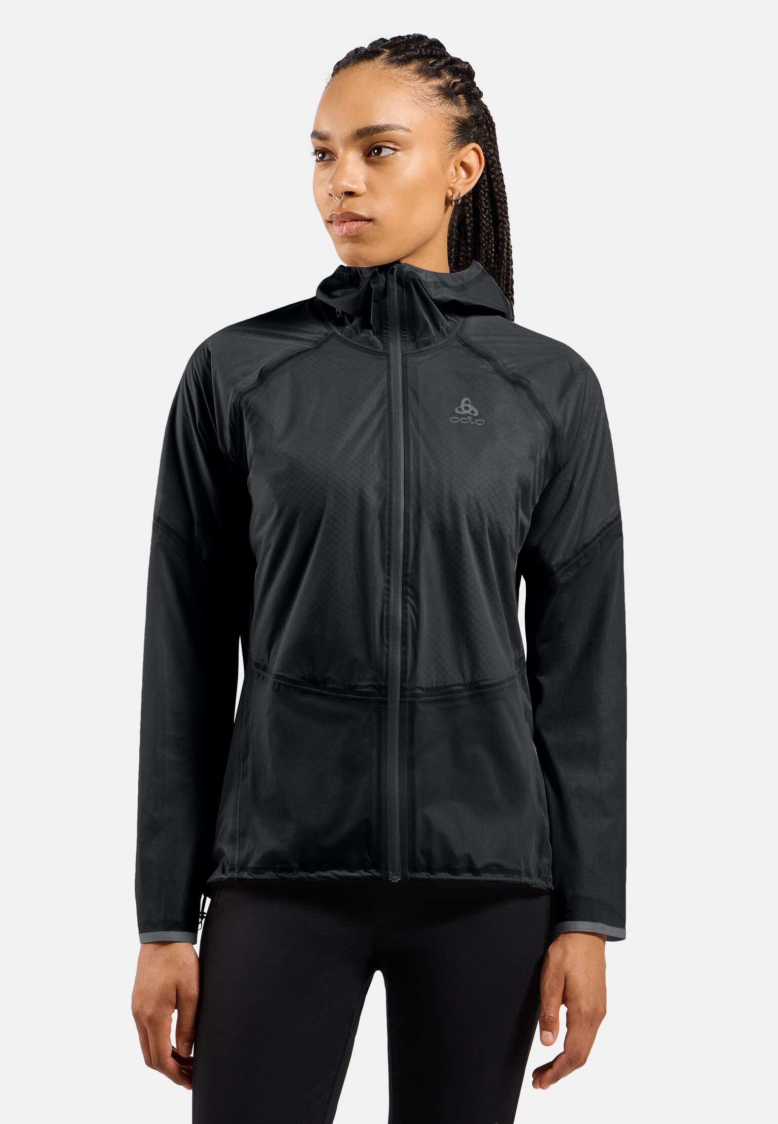 The Dual Dry Performance Knit waterproof insulated running jacket