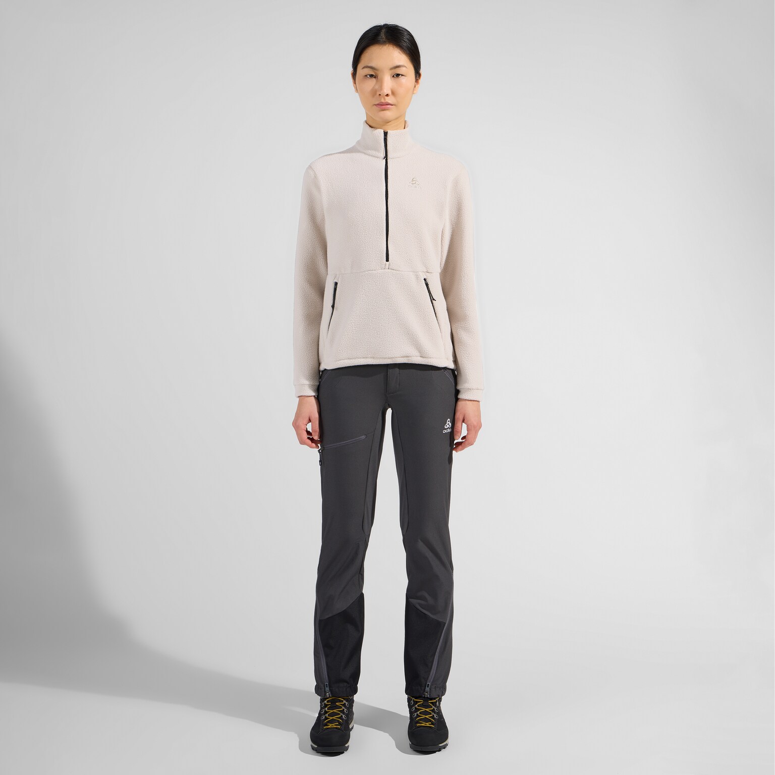 Essential High Pile Solid Mid Layer Half-Zip