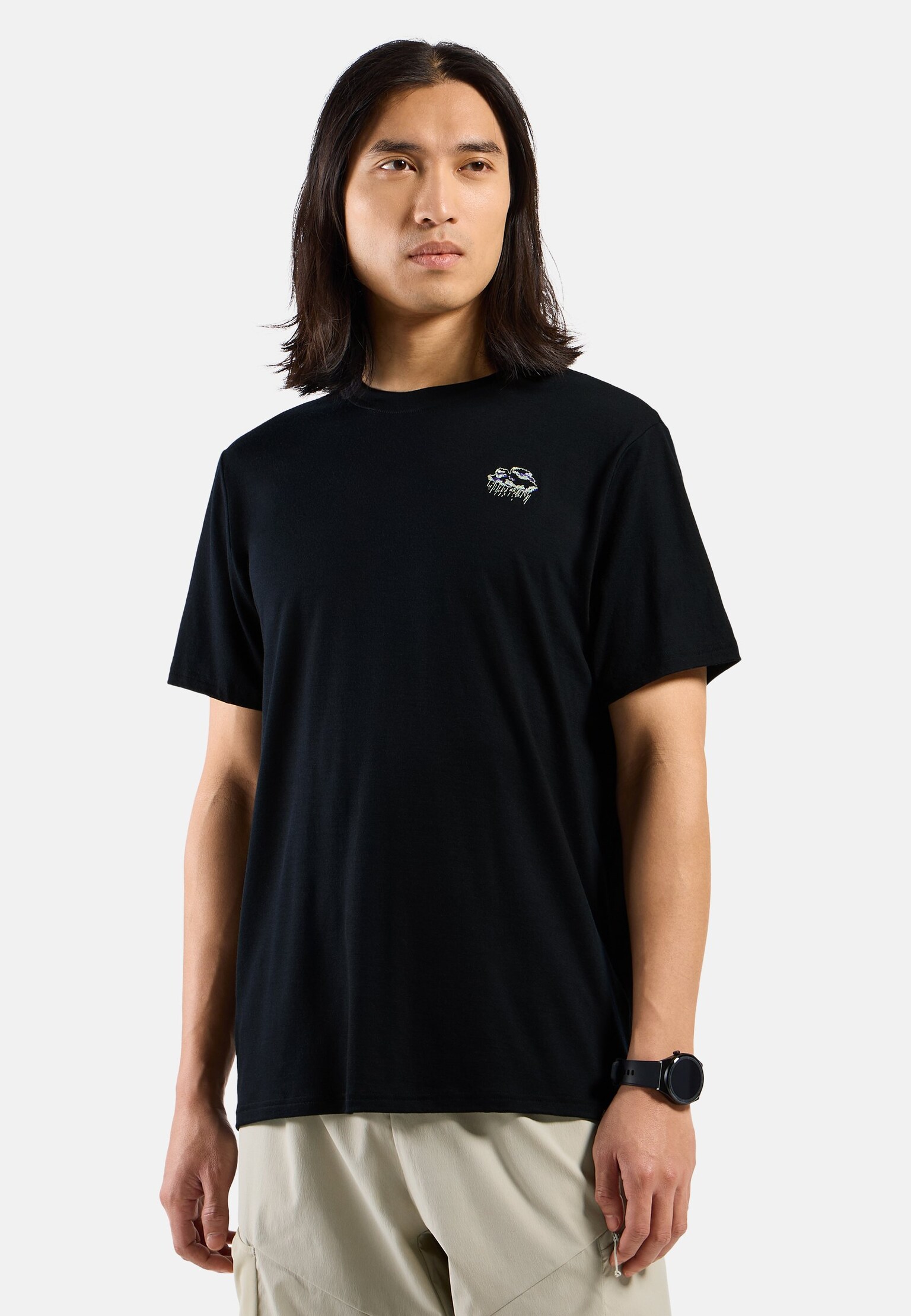 Ascent Merino 160 T-Shirt mit Regenwolken-Motiv