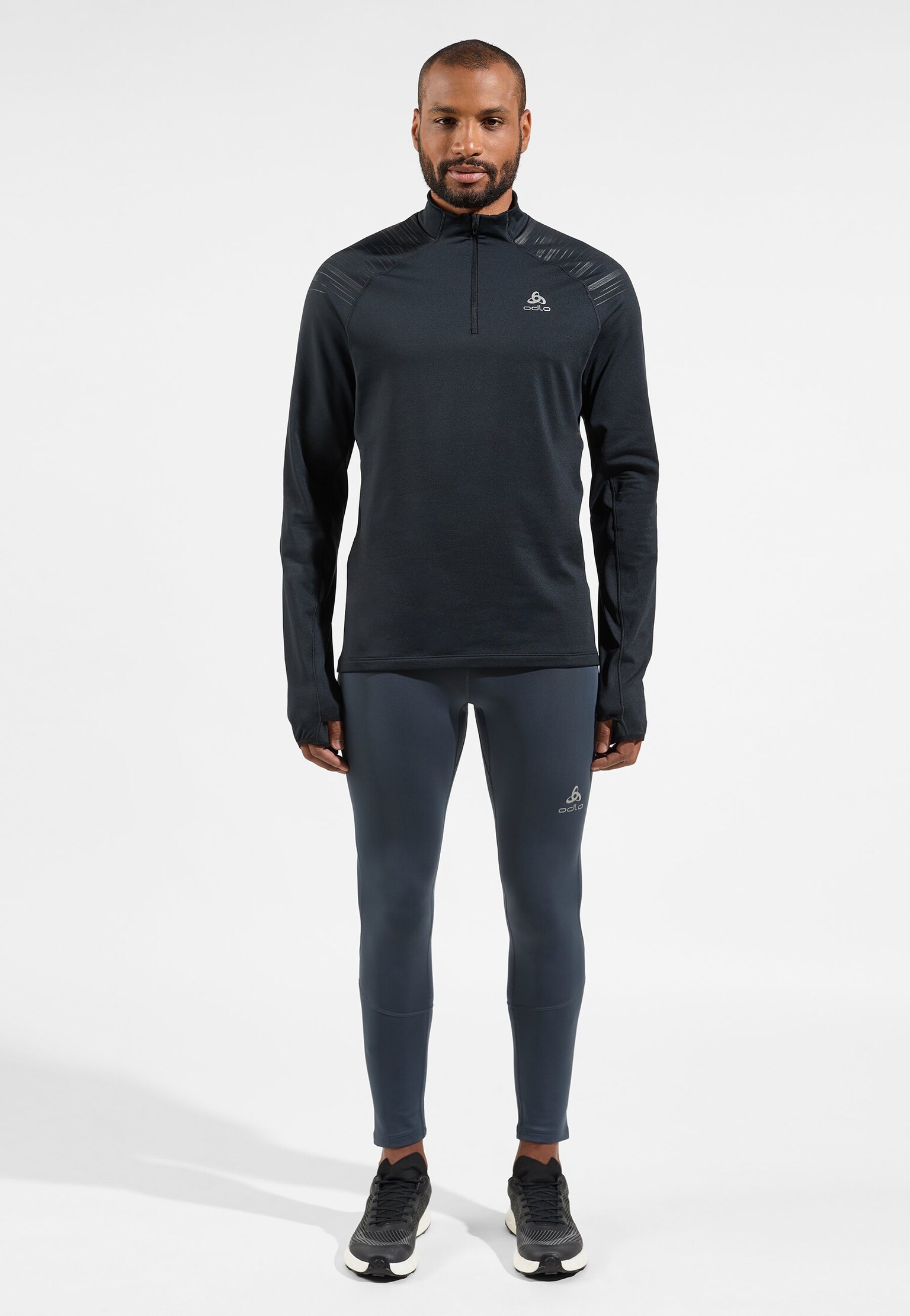 Mid layer running X-Alp Ceramiwarm con mezza zip