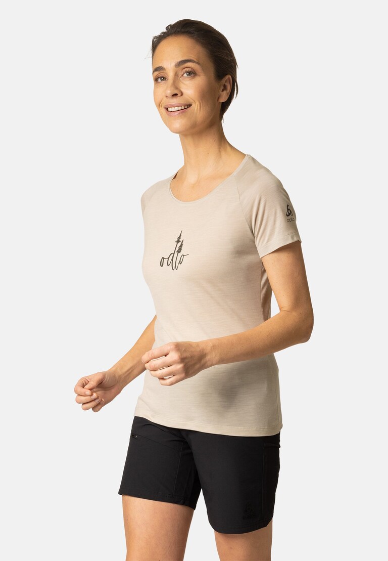 The Ascent Performance Wool 130 trees t-shirt