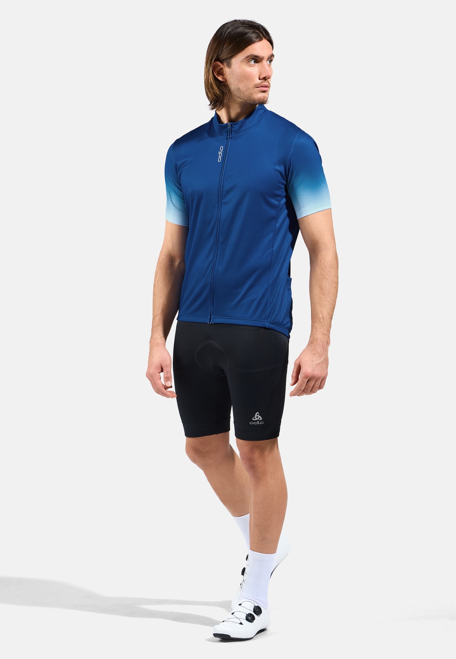 Essential Print Cycling T-Shirt Full-Zip