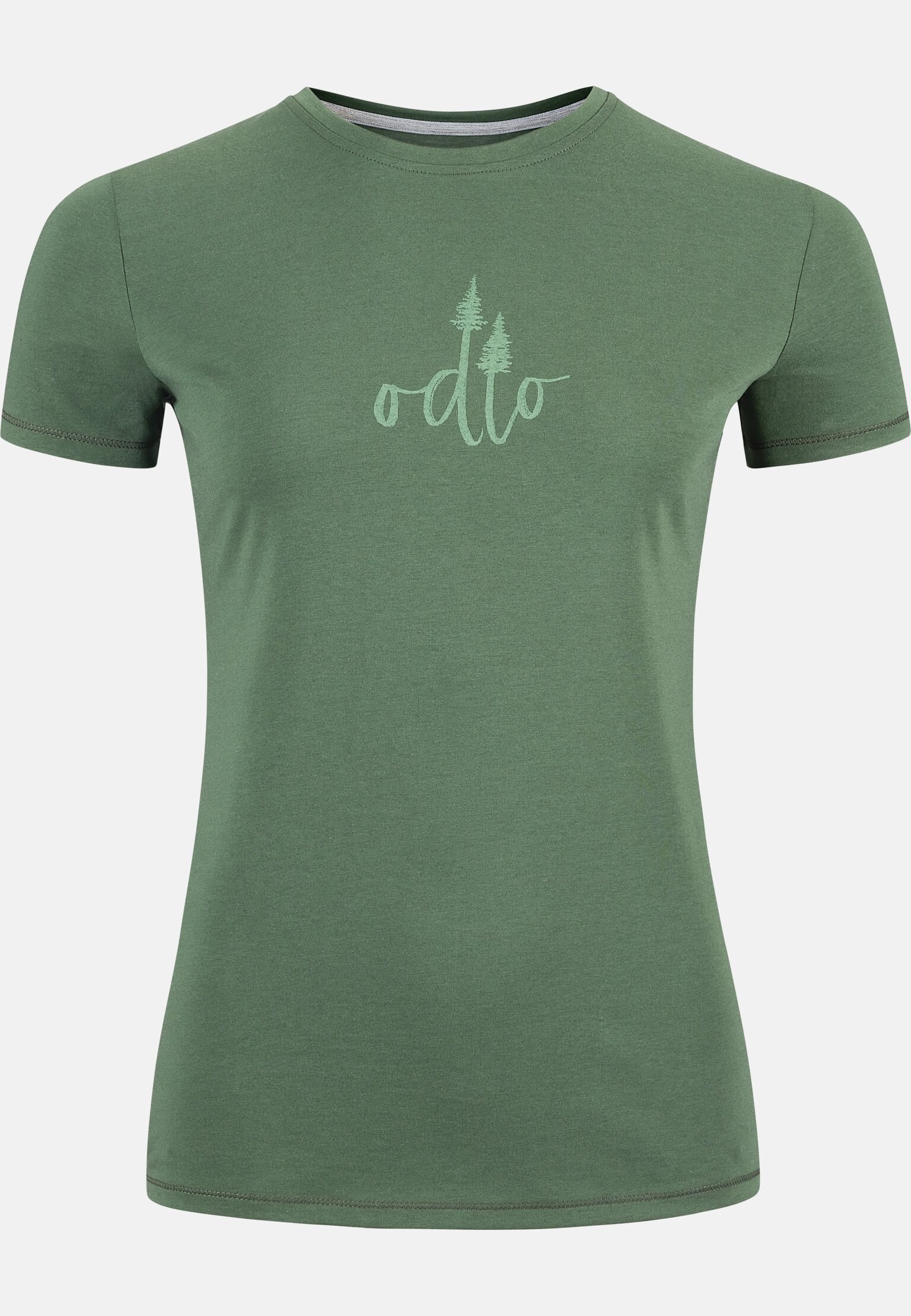 T-shirt à imprimé sapins Kumano