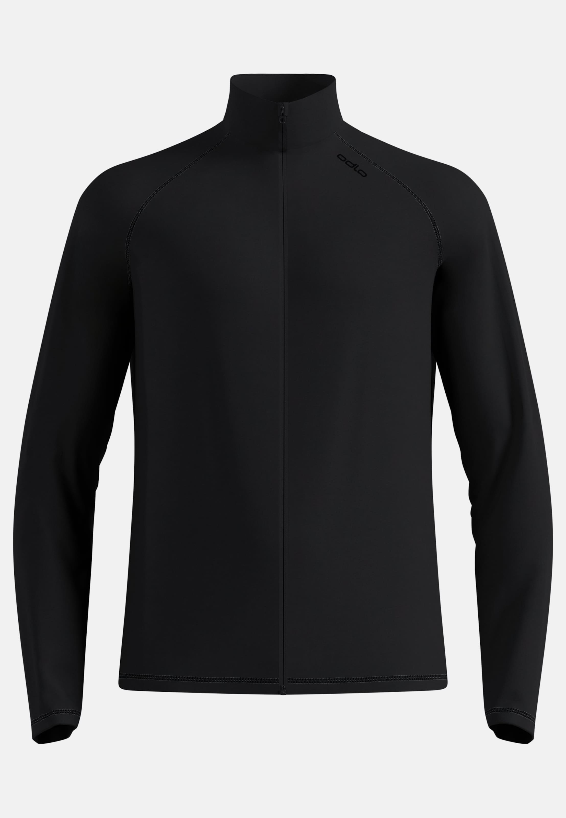 Odlo Essential Warm Mid Layer Full-Zip für Herren - Wandern, Ski & Snow - schwarz, XL