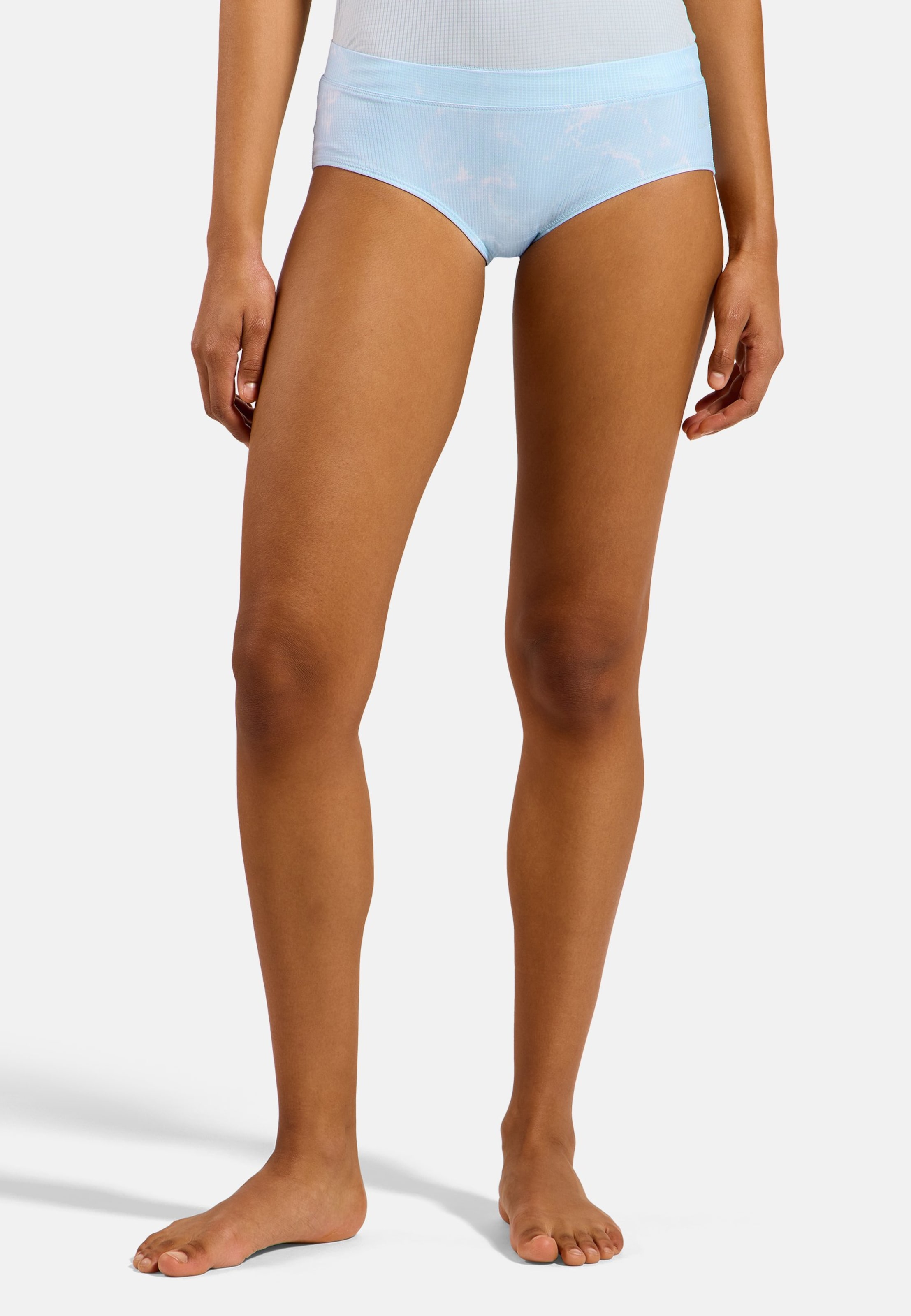 Odlo Active Light Boxershorts mit Rain-Dye-Effekt – Doppelpack für Damen, M, blau