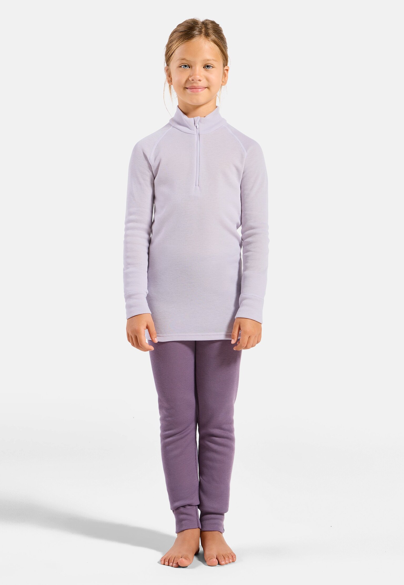 The Active Warm kids' half-zip base layer