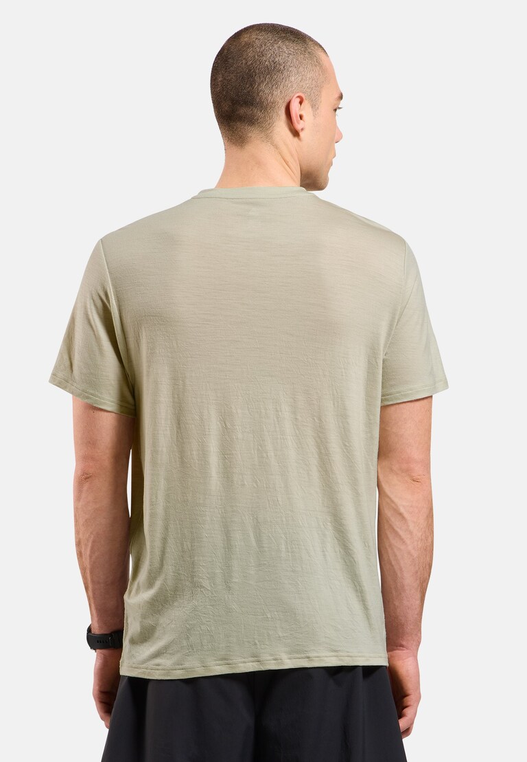 The Ascent merino 160 raincloud t-shirt