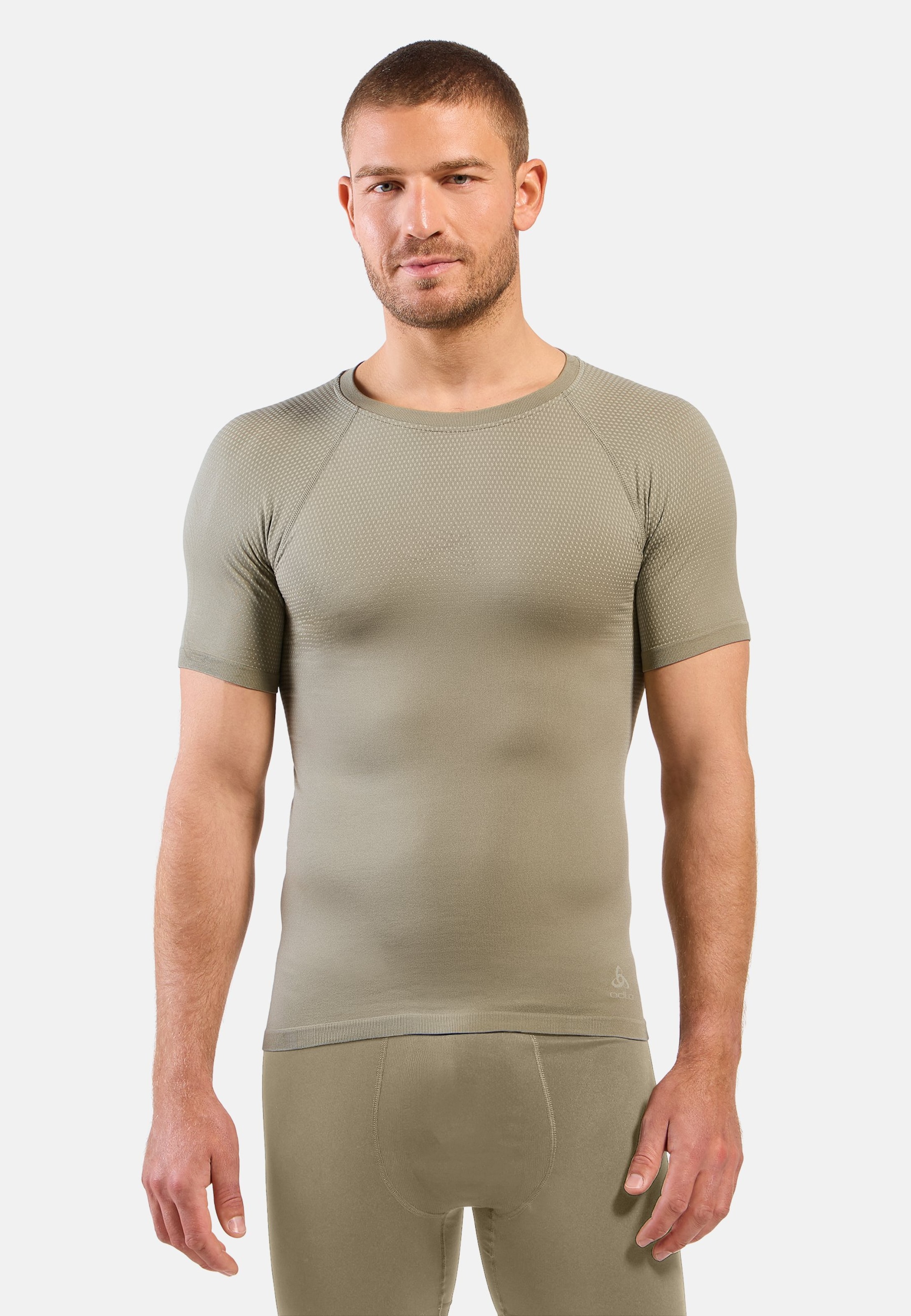 Odlo Performance Light Base Layer T-Shirt für Herren - Trail Running, Wandern - grün, S