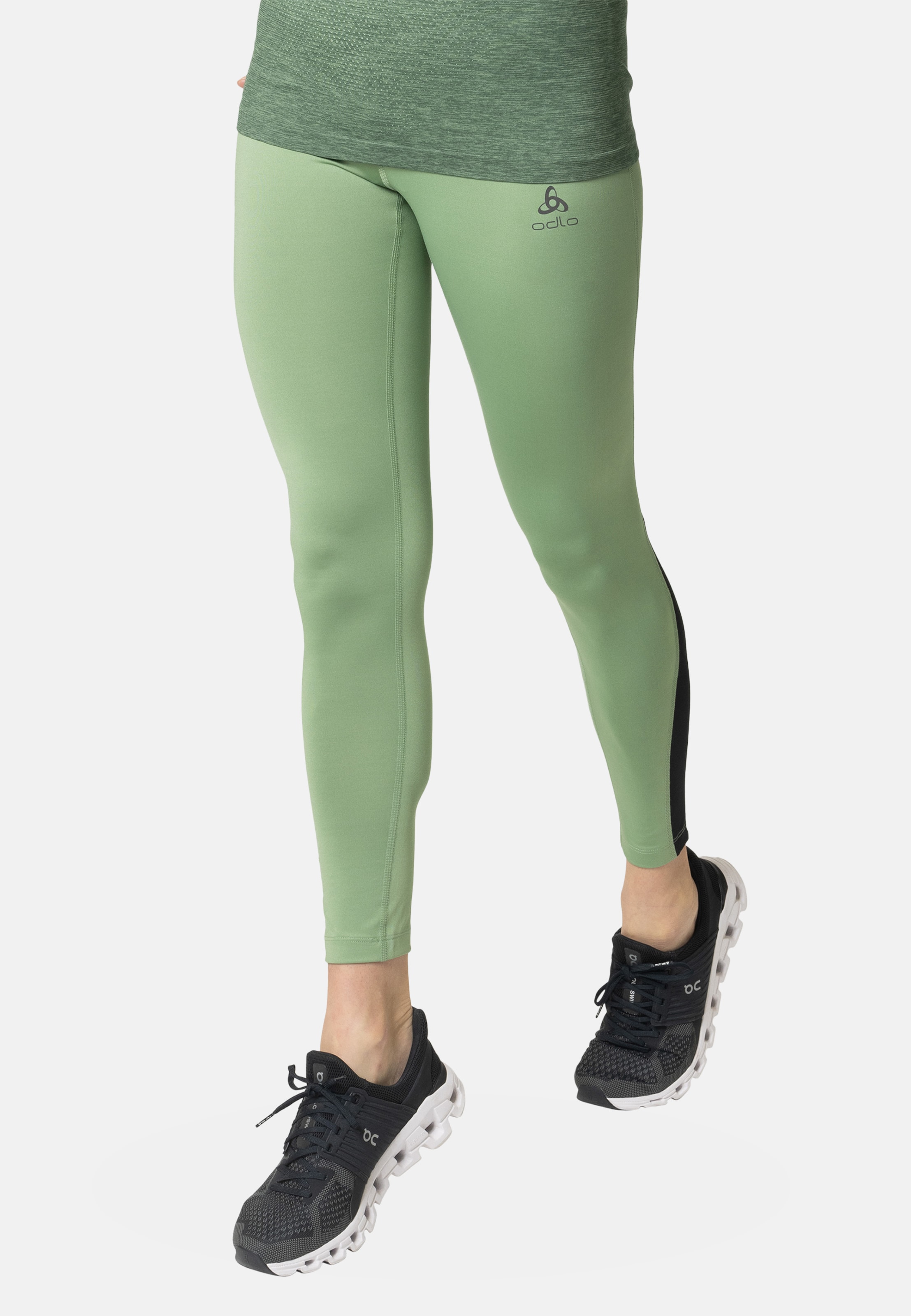 Odlo Essential Mesh Lauftights für Damen - Running - grün, S