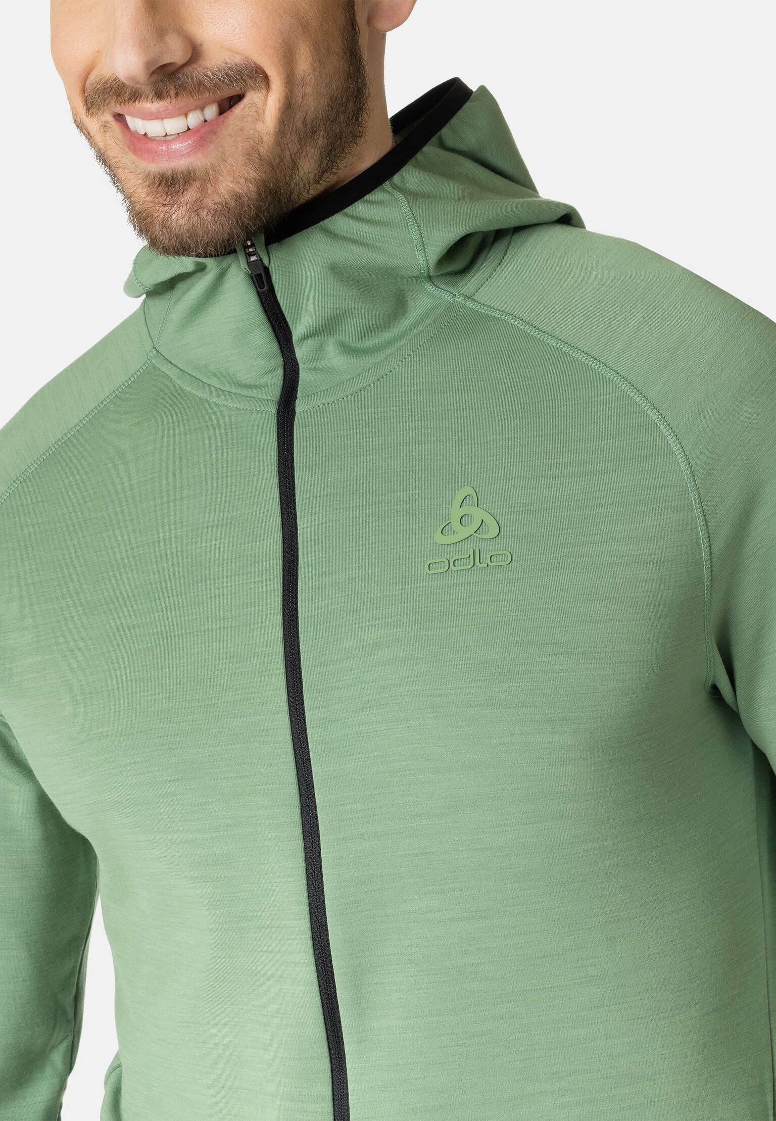 The Ascent Performance Wool Warm mid layer hooded zip