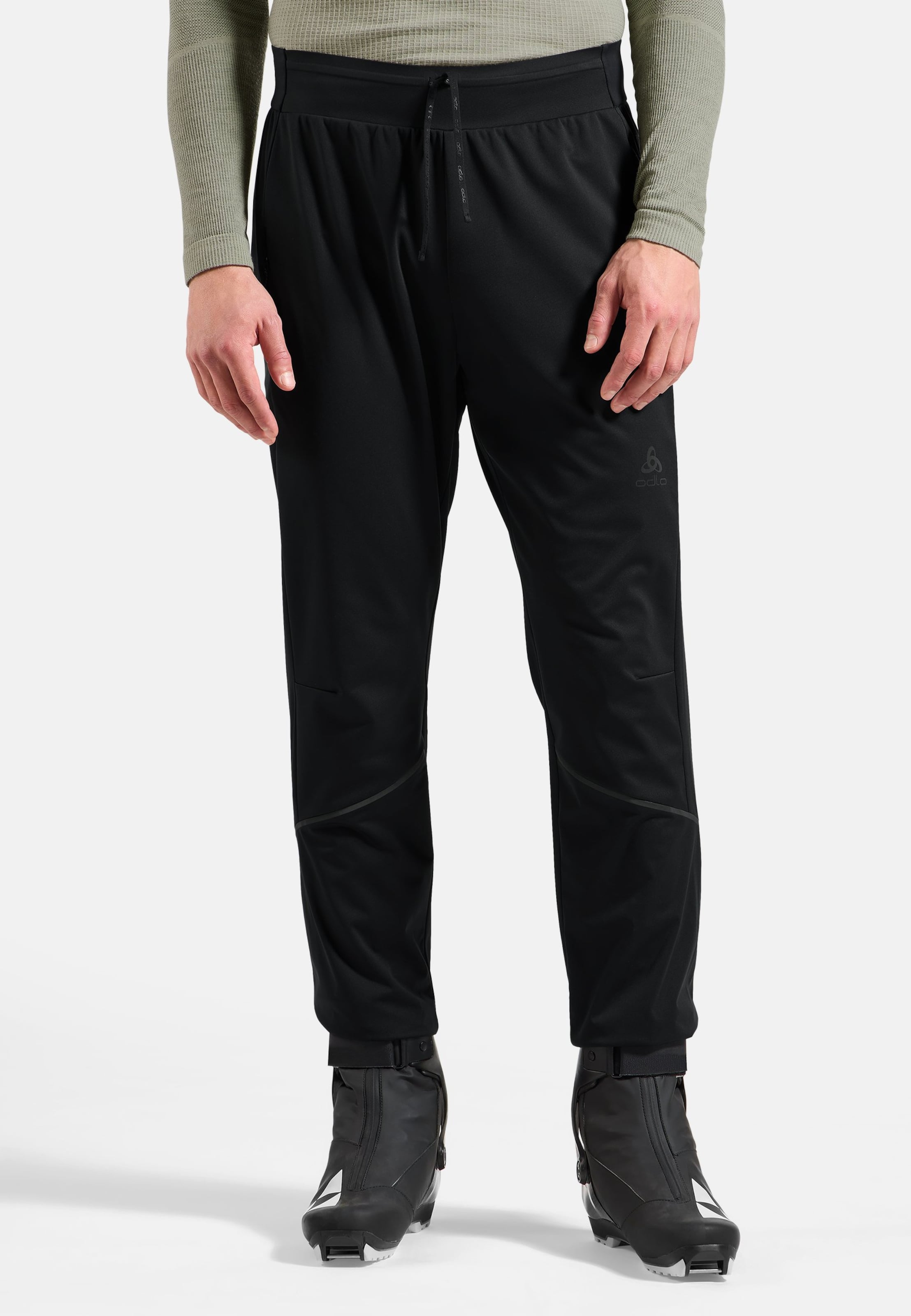 Odlo Winddichte Zeroweight Elite Langlaufhose für Herren, XXL, schwarz