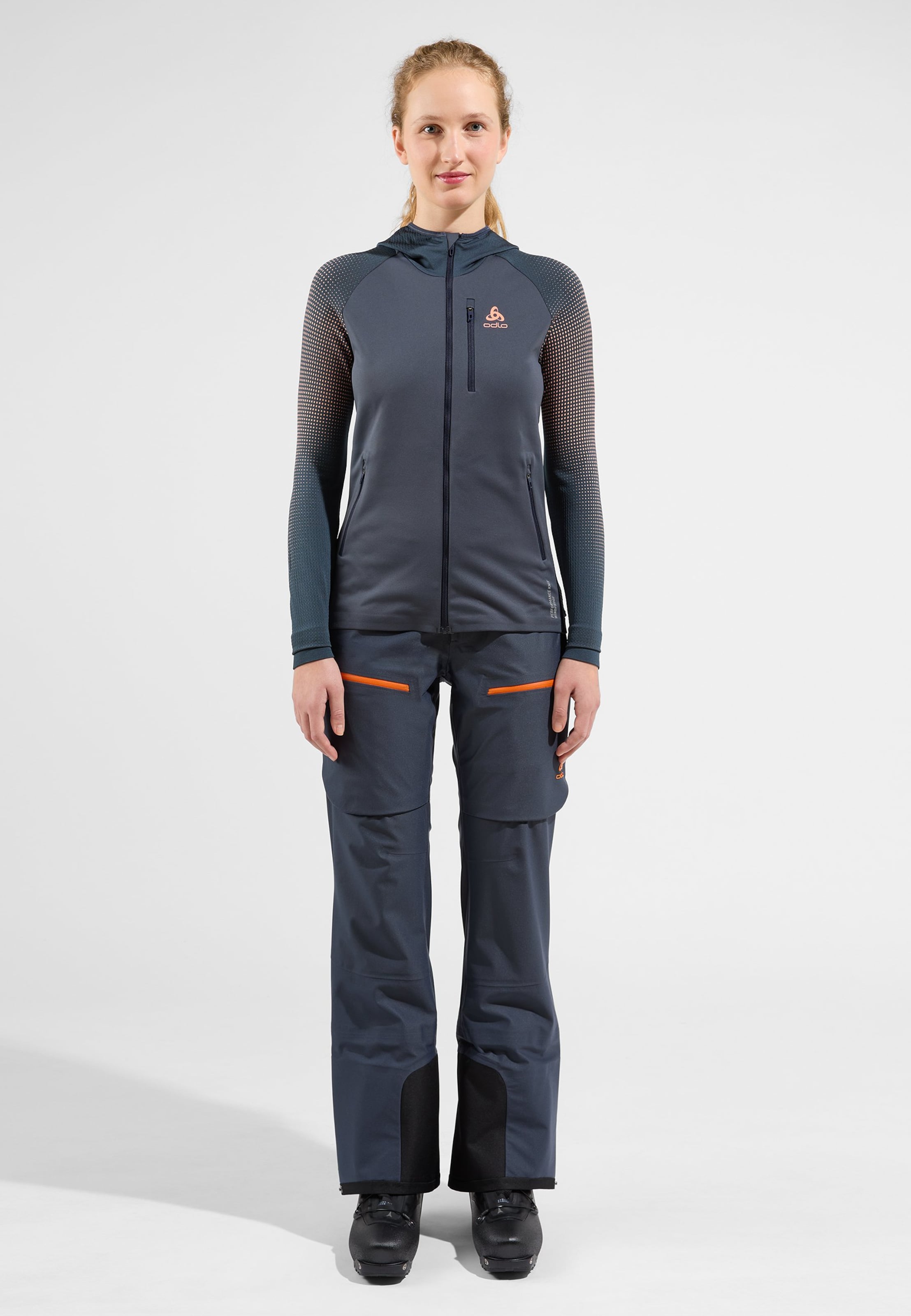 Odlo X-Alp Windproof Mid Layer Full-Zip für Damen - Ski & Snow - blau, S