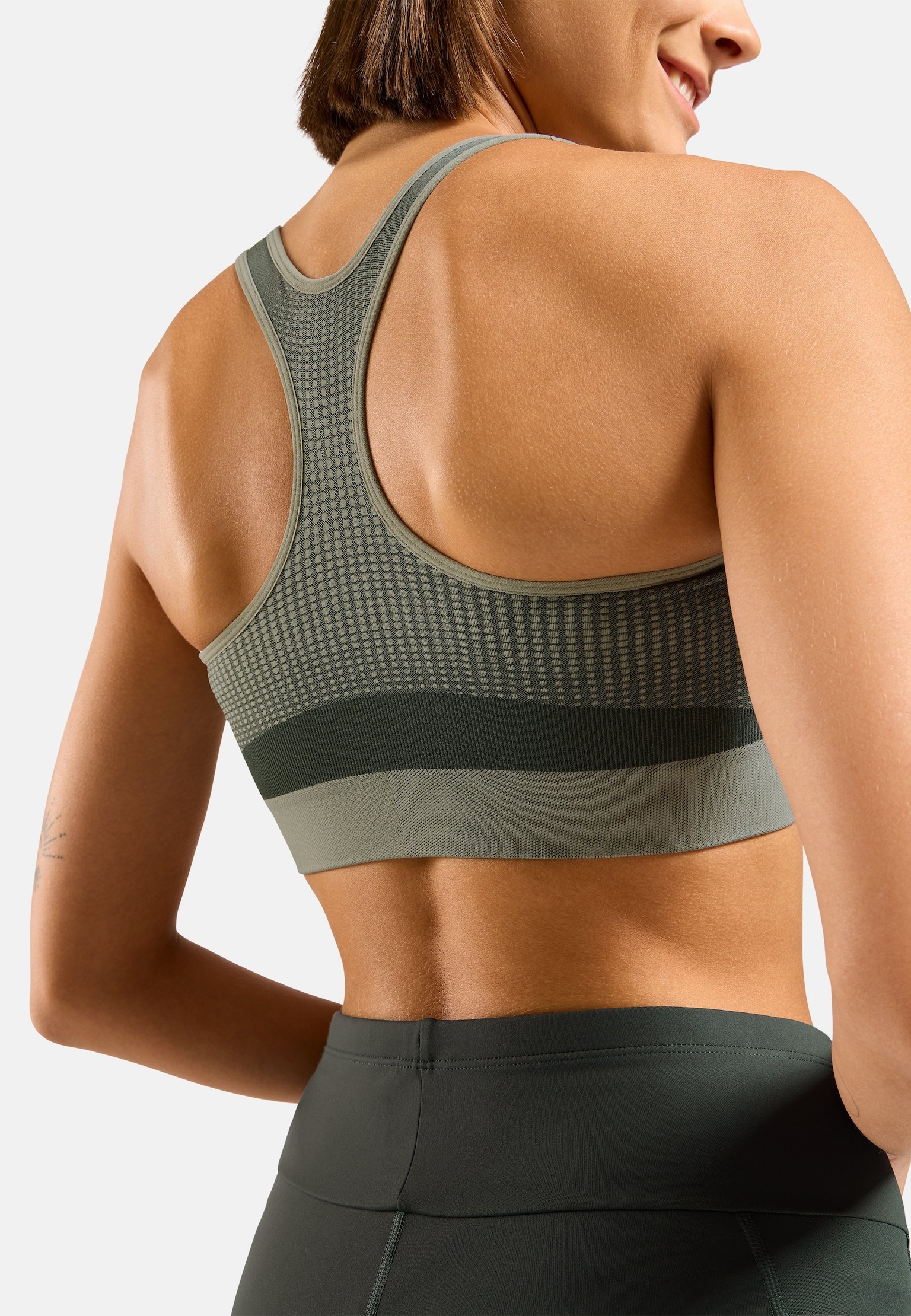 Reggiseno sportivo Seamless con zip a sostegno elevato