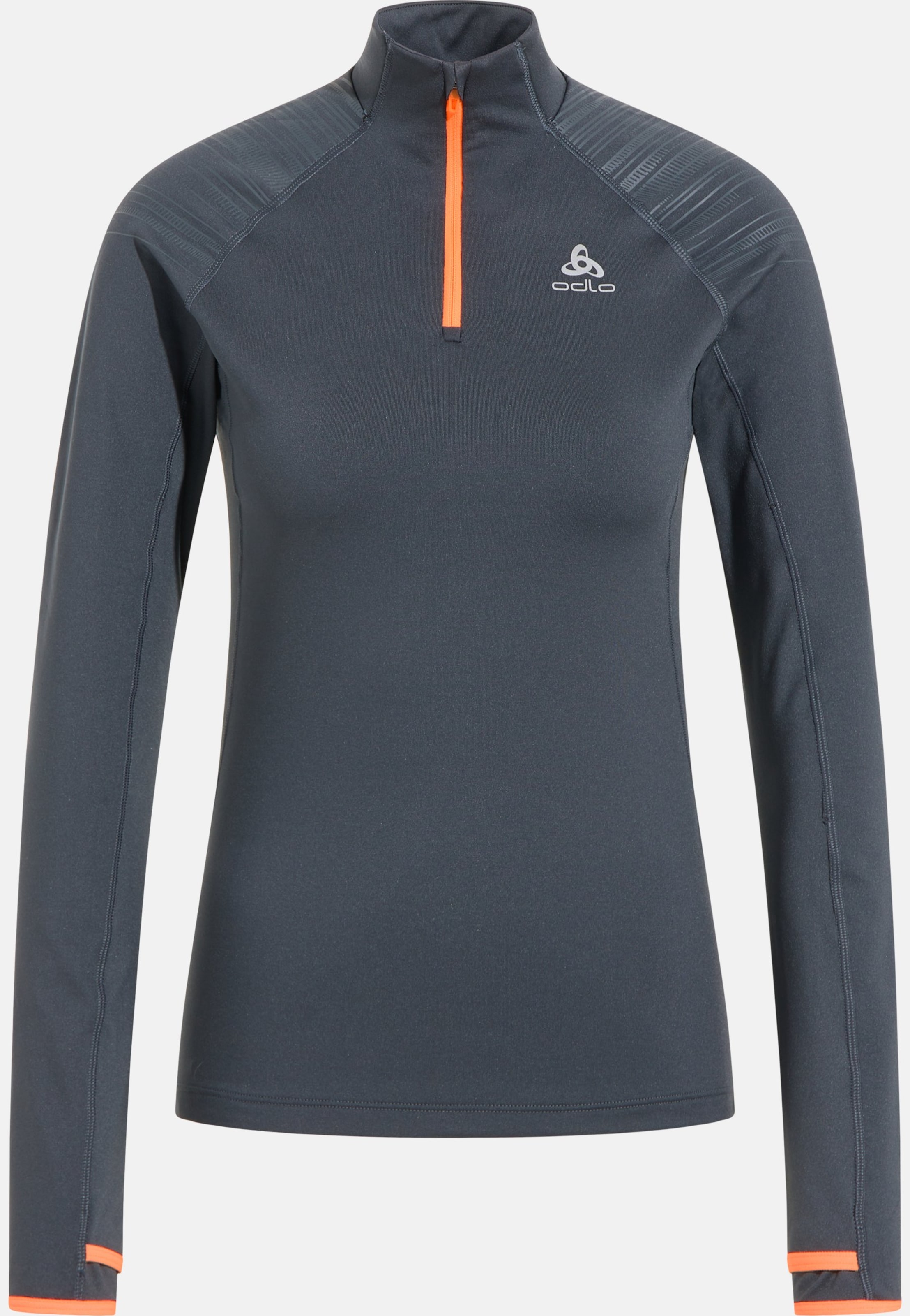 Odlo X-Alp Ceramiwarm Lauf-Mid Layer Half-Zip für Damen - Trail Running, Running - blau, XL