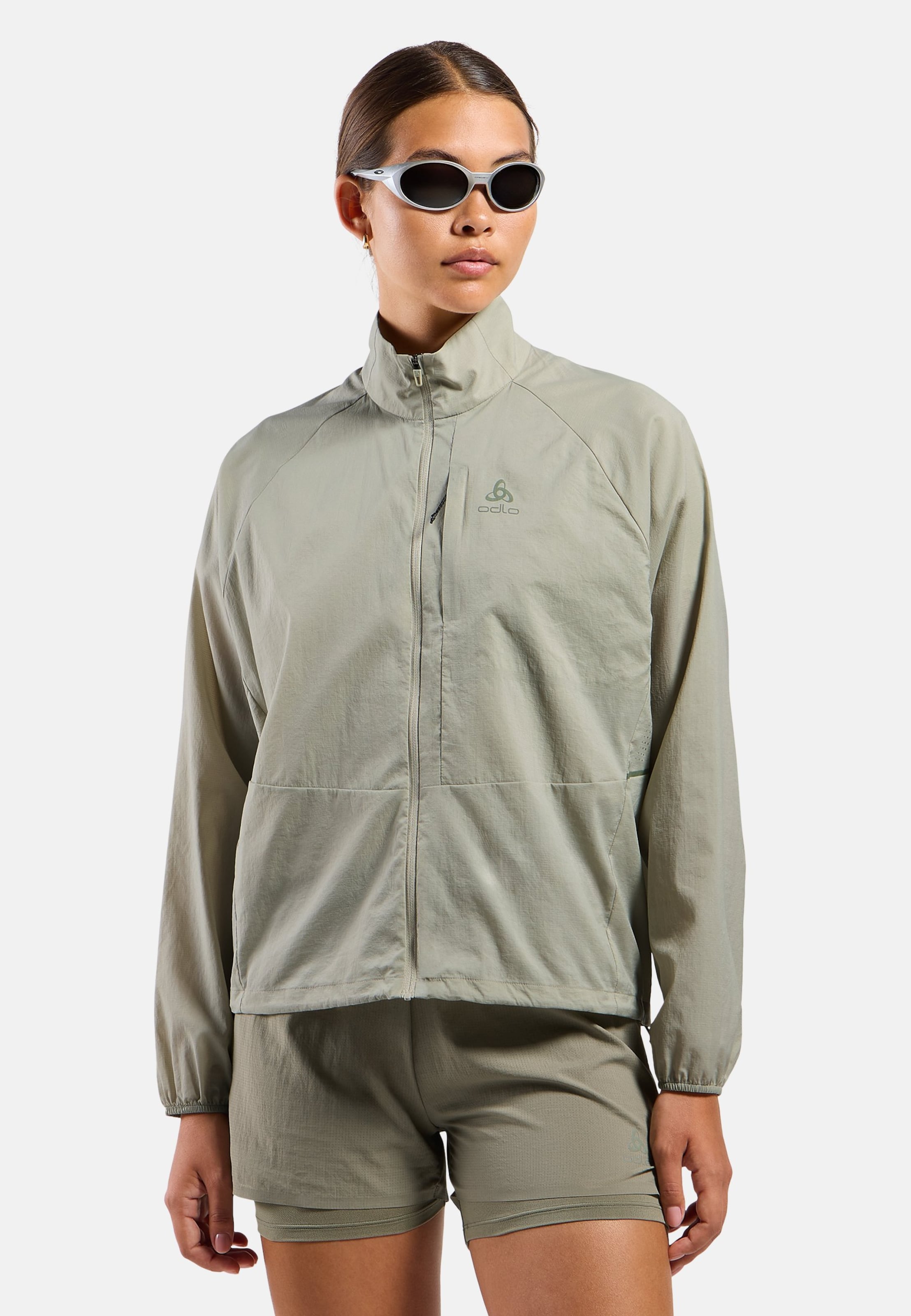 Odlo Zeroweight Laufjacke 2.0 für Damen, XL, beige