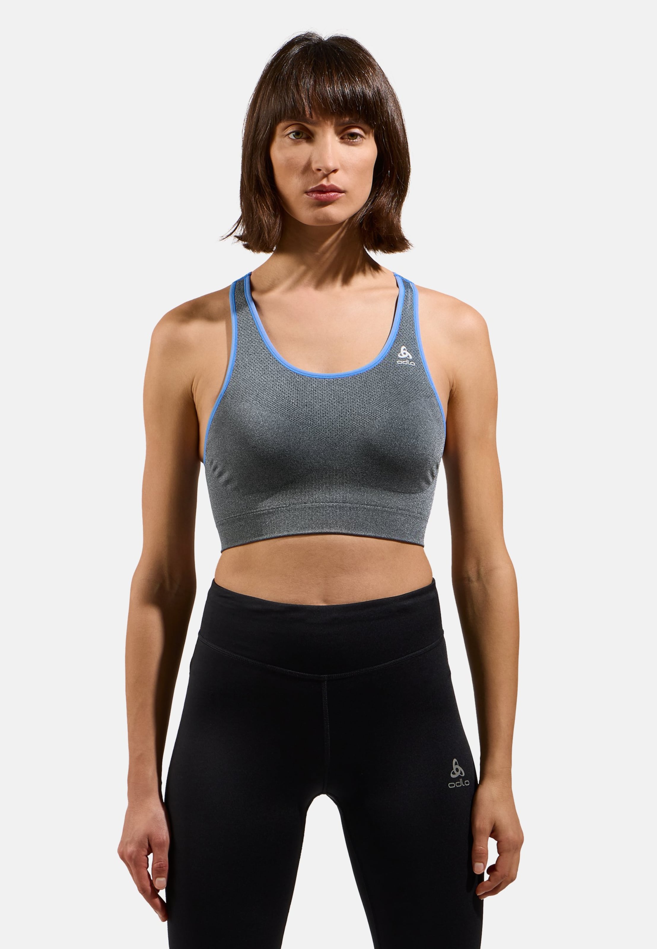 Odlo Seamless Medium Ceramicool Sport-BH für Damen, XS, blau