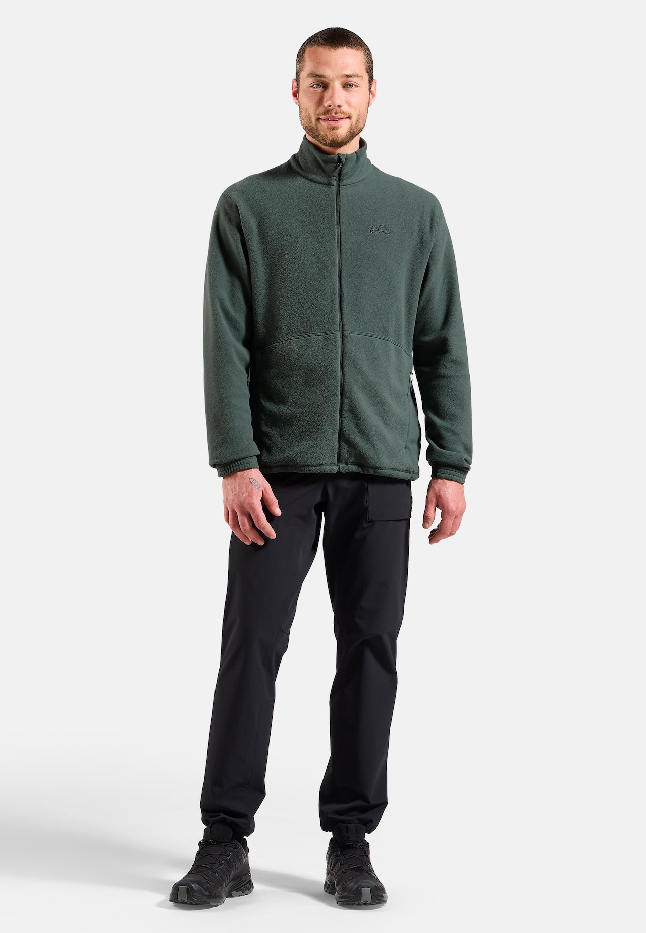 Felpa Classic Fleece a zip intera