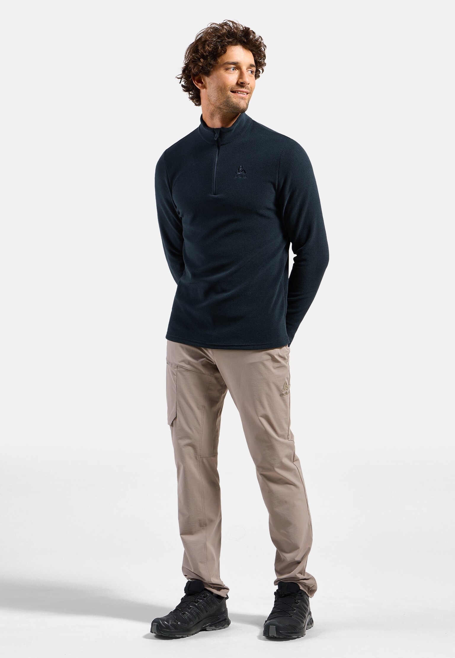 Pull technique à col ½ zippé Roy pour homme