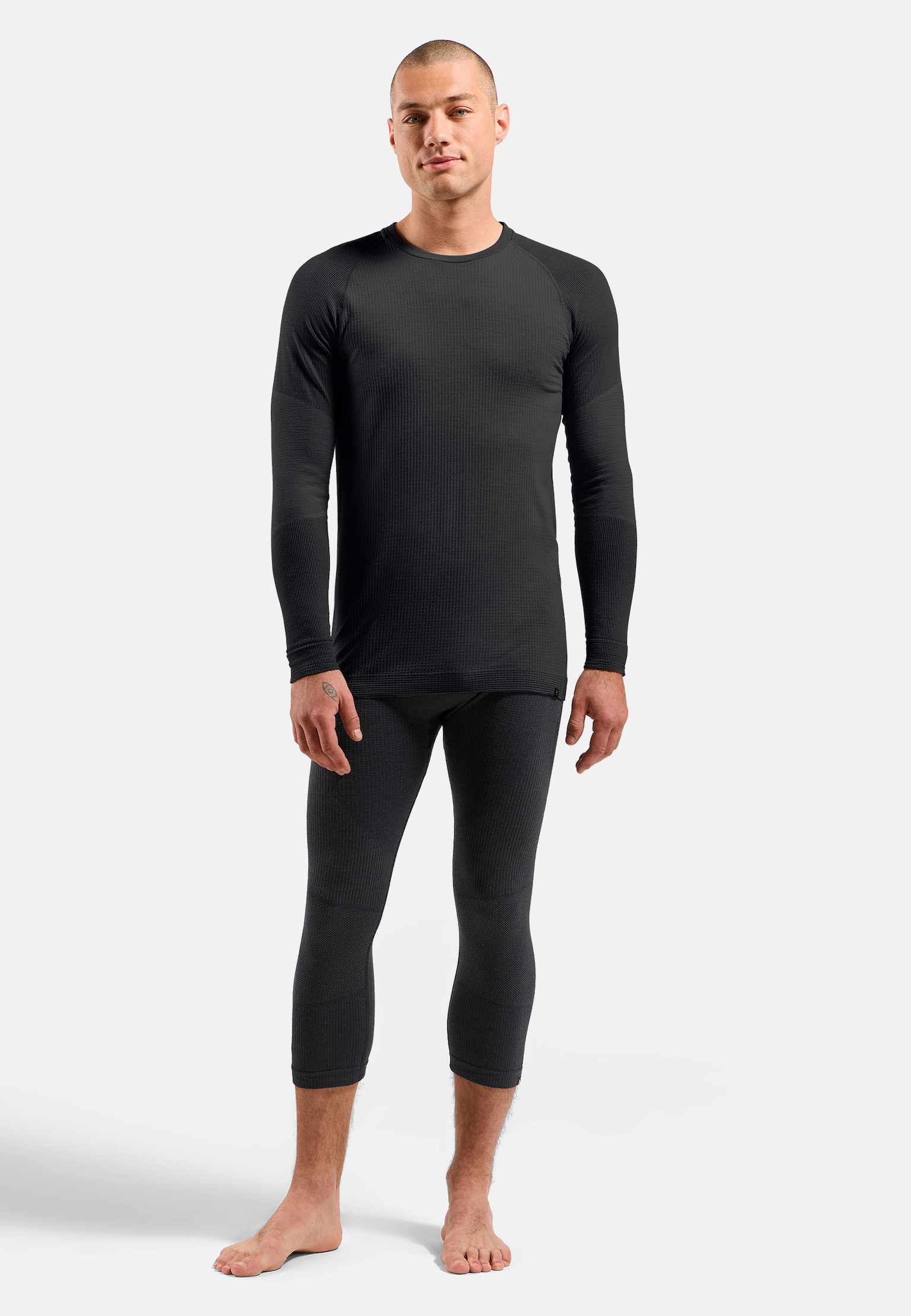 Leggings base layer a 3/4 Seamless Performance Wool