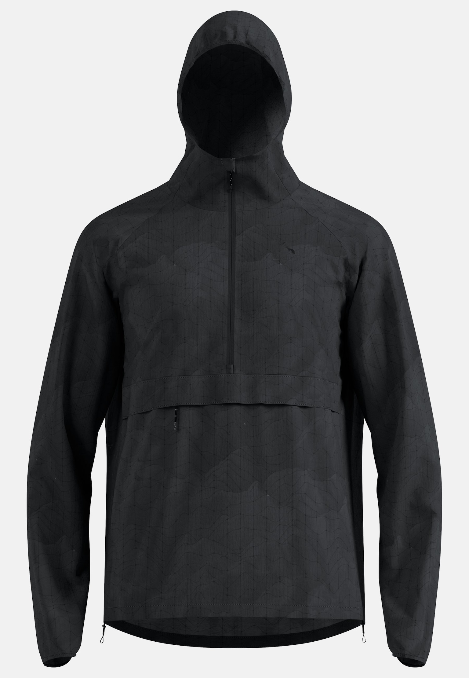 The Zeroweight hyper print hooded running anorak