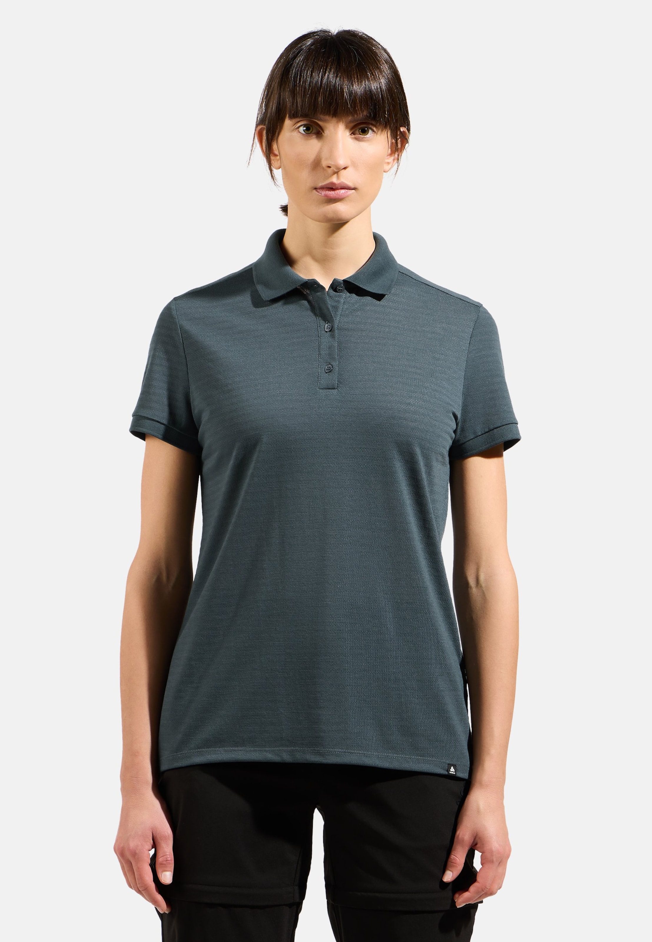 Odlo Ascent Natural Poloshirt für Damen - Wandern, Casual Comfort - grün, XS