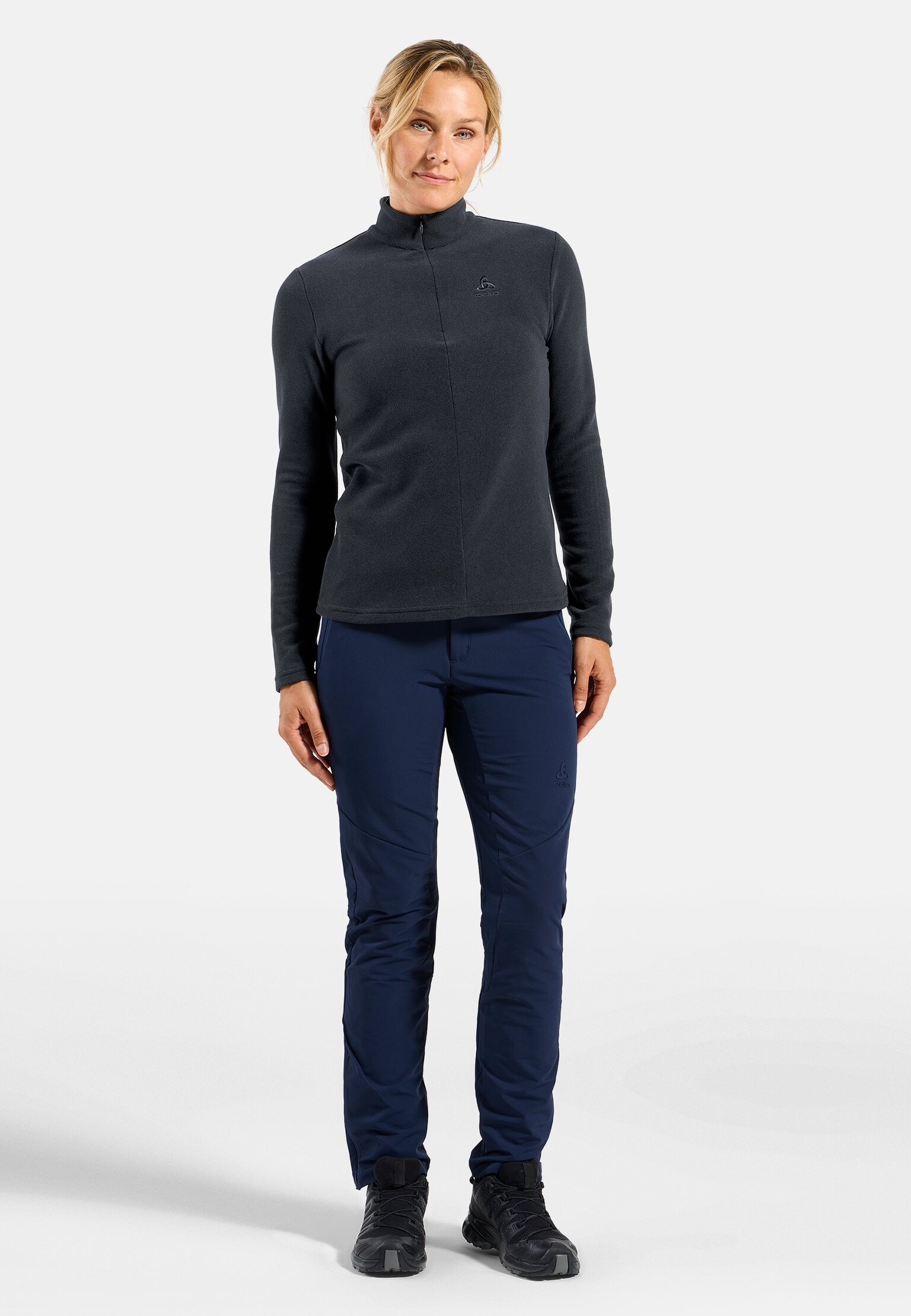 Pull technique à col ½ zippé Roy pour femme