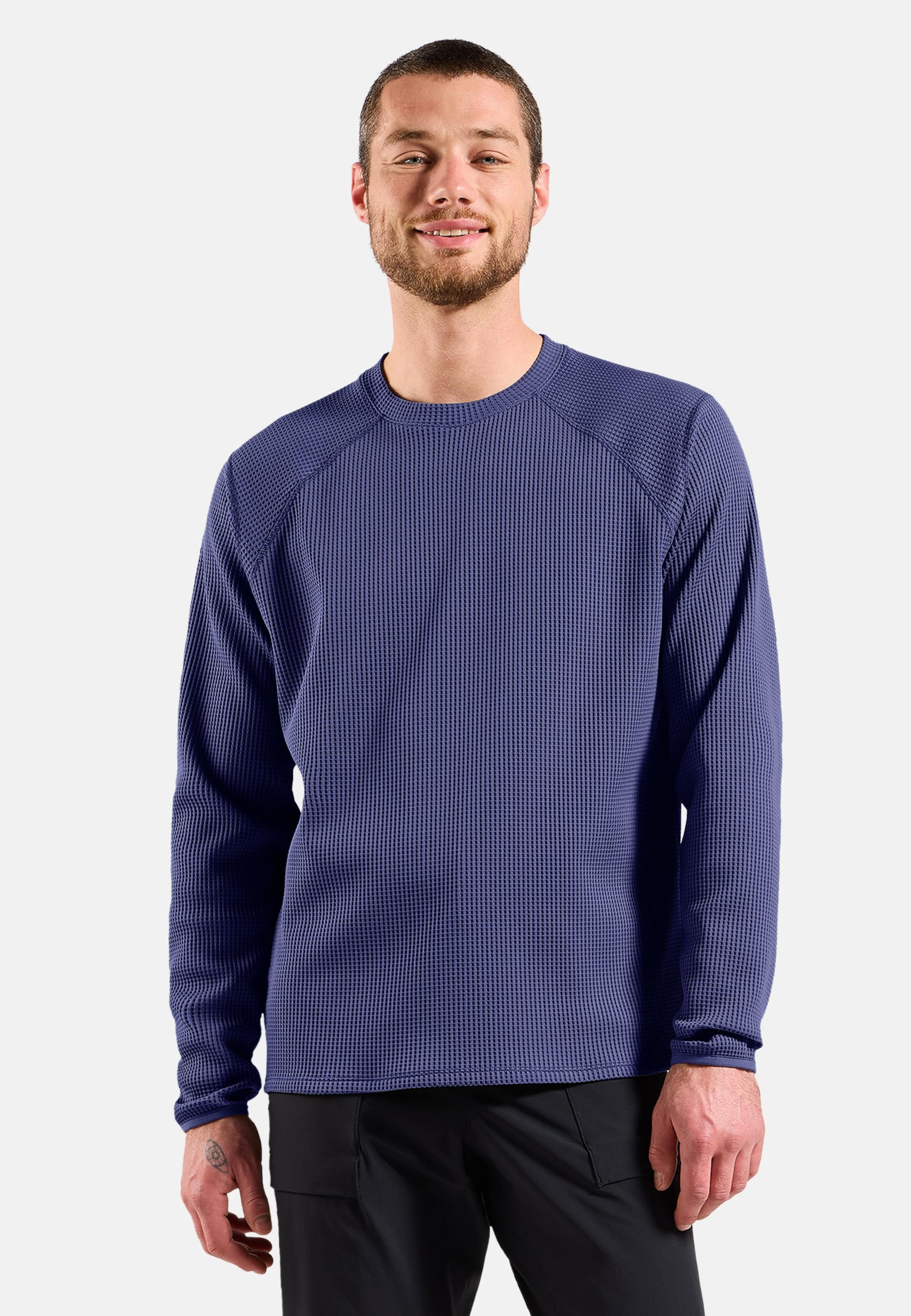 Odlo Cubic Multisport Mid Layer mit Rundhalsausschnitt für Herren, L, lila